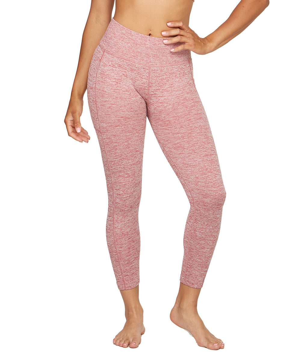 Women's Rose Kyla Heathered Seamless Capri Legging