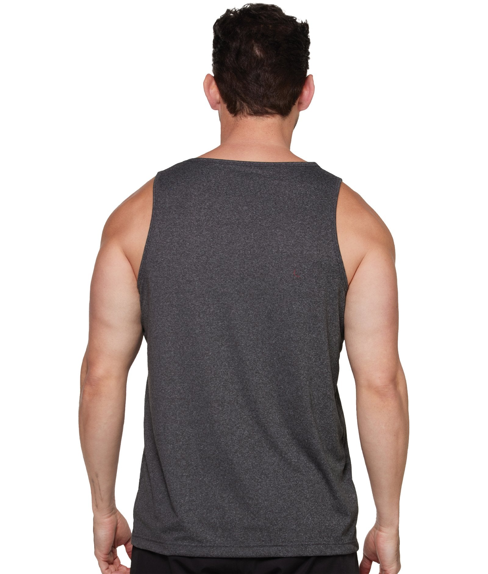 Men's Heather Black Lifting Tank Top