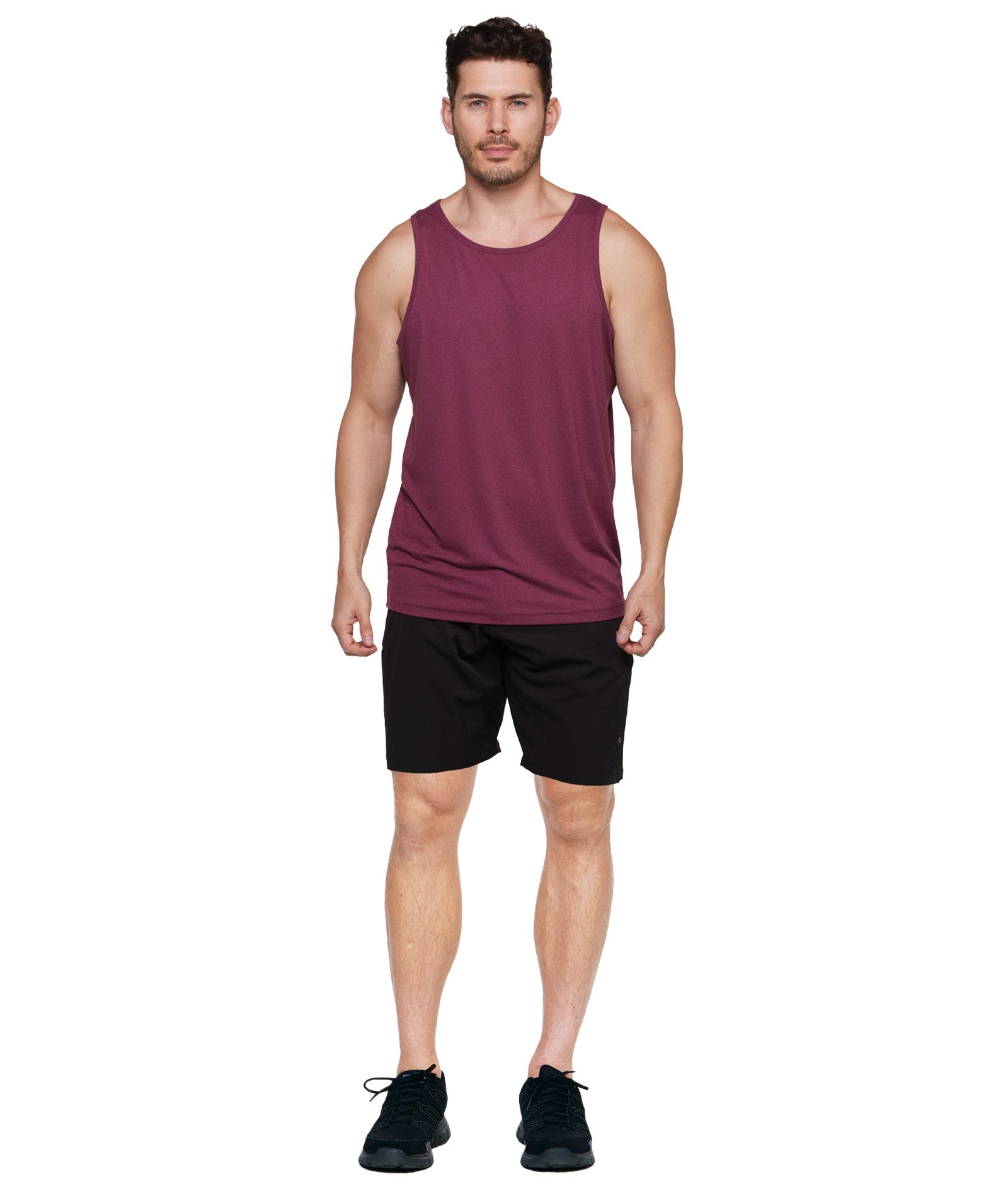 Men's Maroon Lifting Tank Top