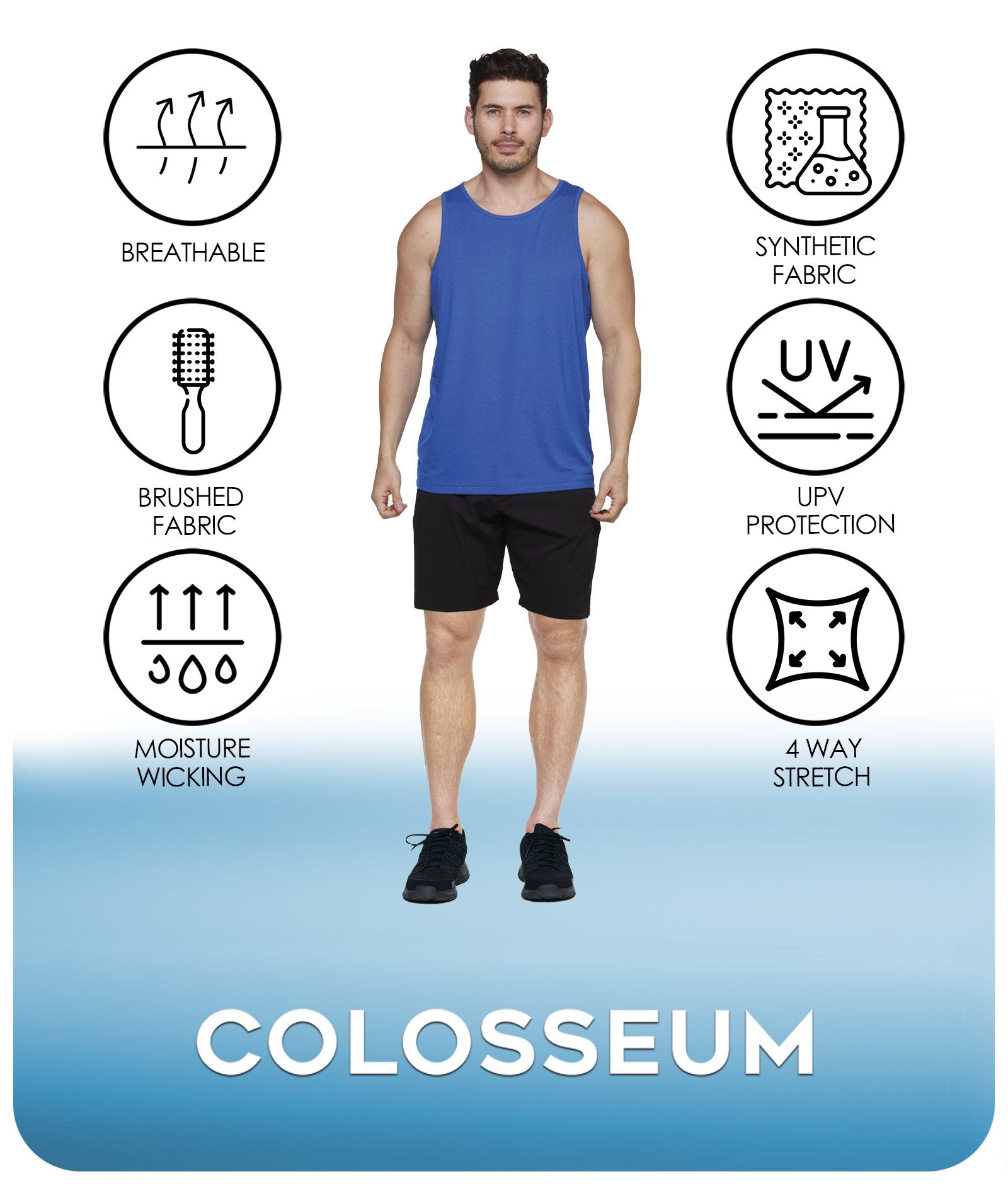 Men's Royal Lifting Tank Top Features