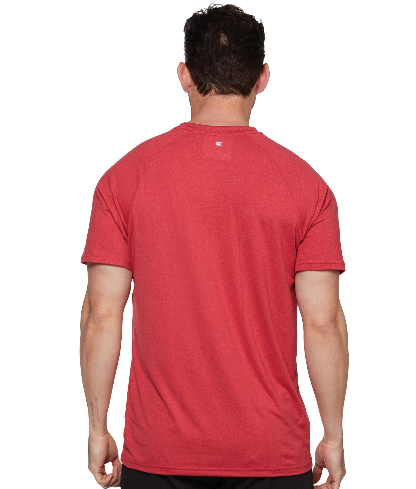 Men's Red Luke Raglan Short Sleeve Tee