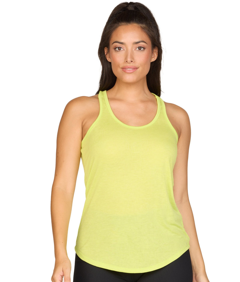 Women's Lime Mila Racerback Heather Tank