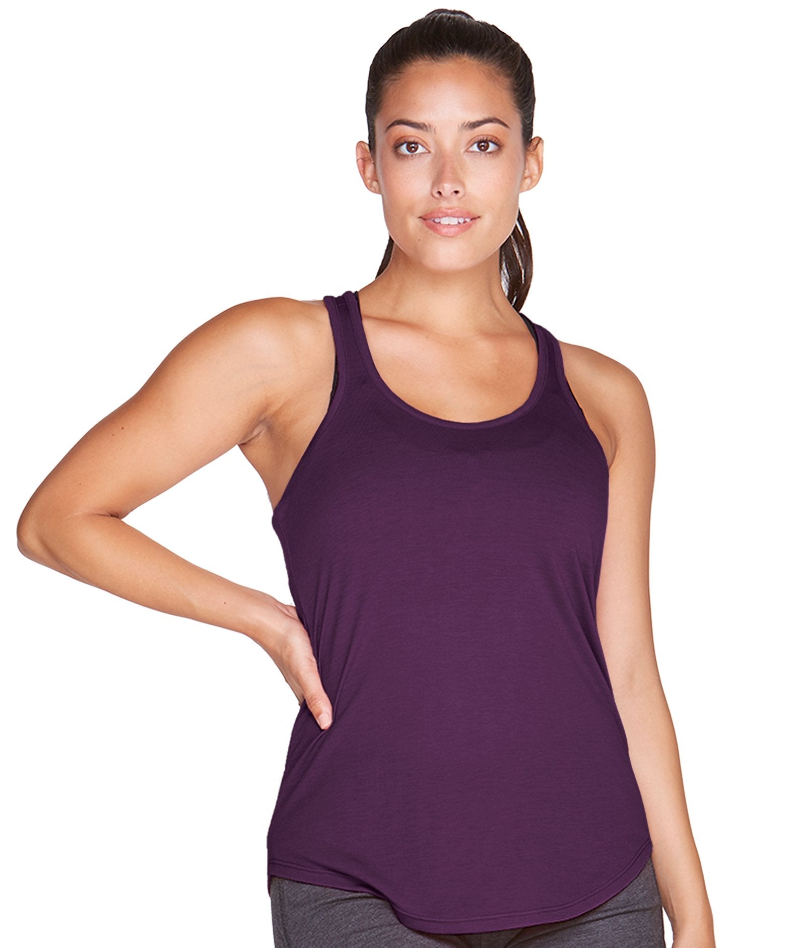 Women's Black Cherry Mila Racerback Tank