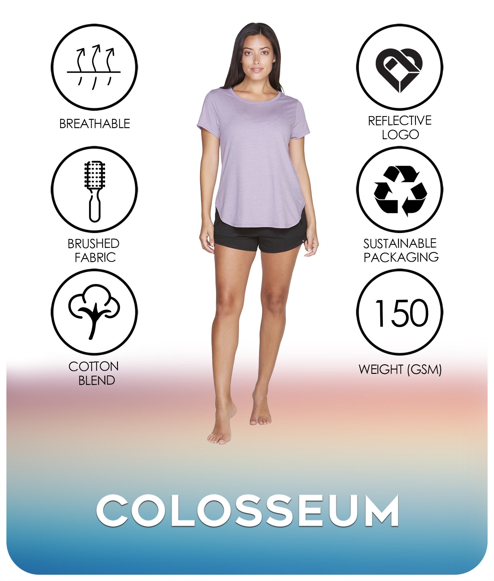 Women's Amethyst Myla Tee Features