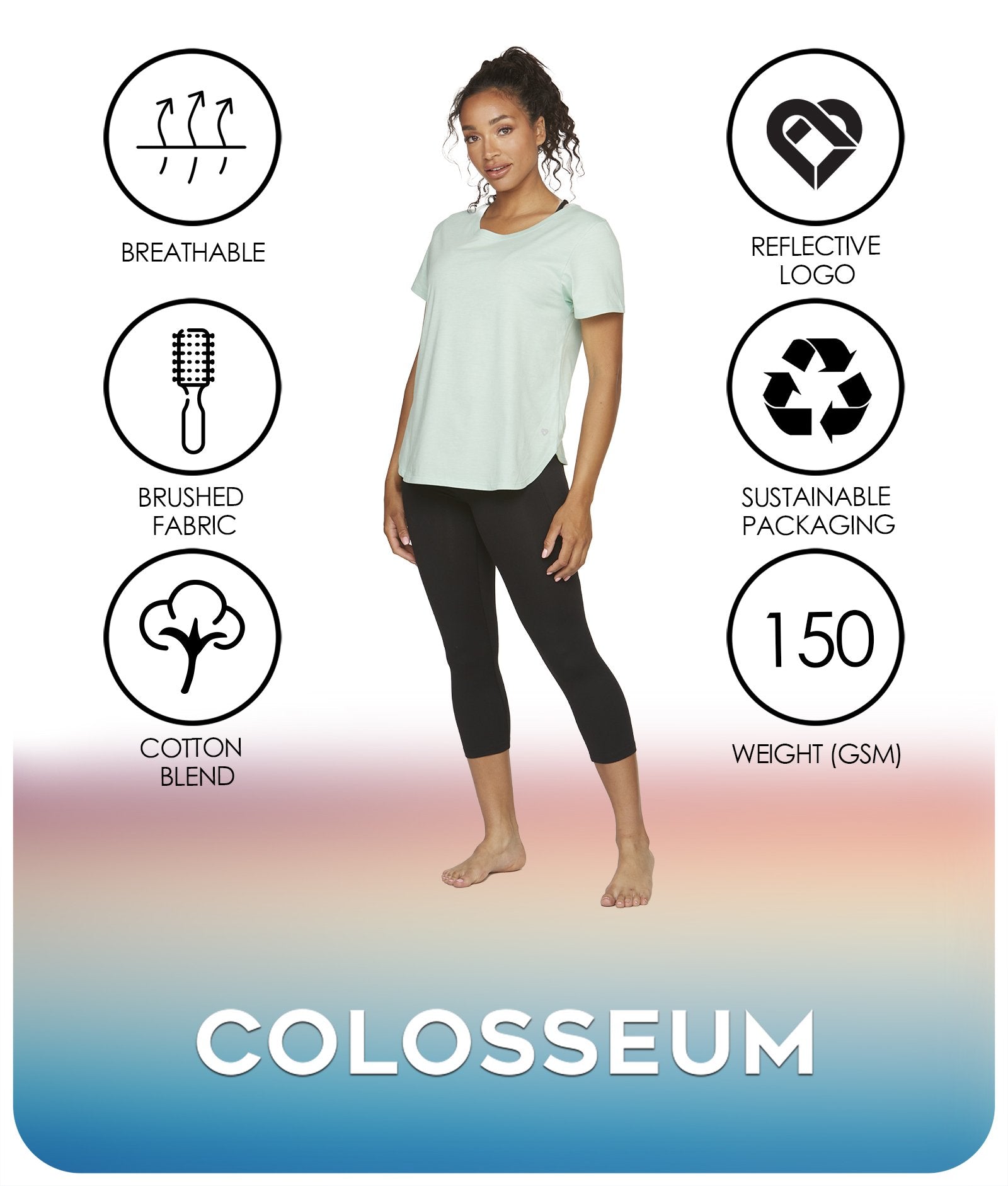 Women's Mint Myla Tee Features