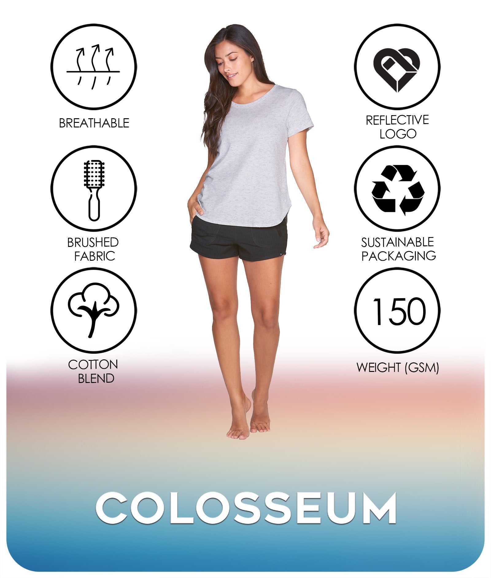 Women's Vanilla Cream Myla Tee Features