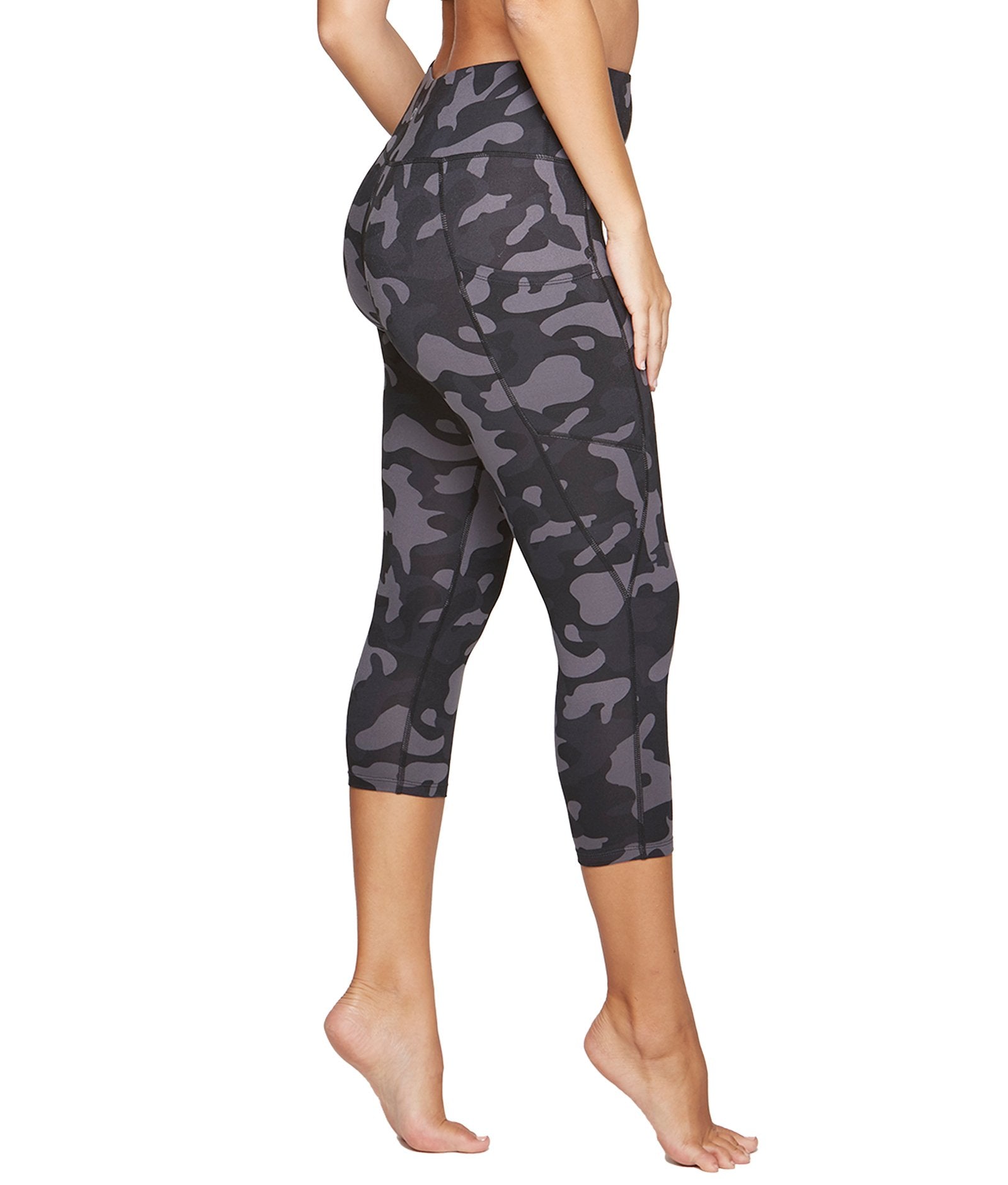 Women's Black Camo Nadia Capri Leggings