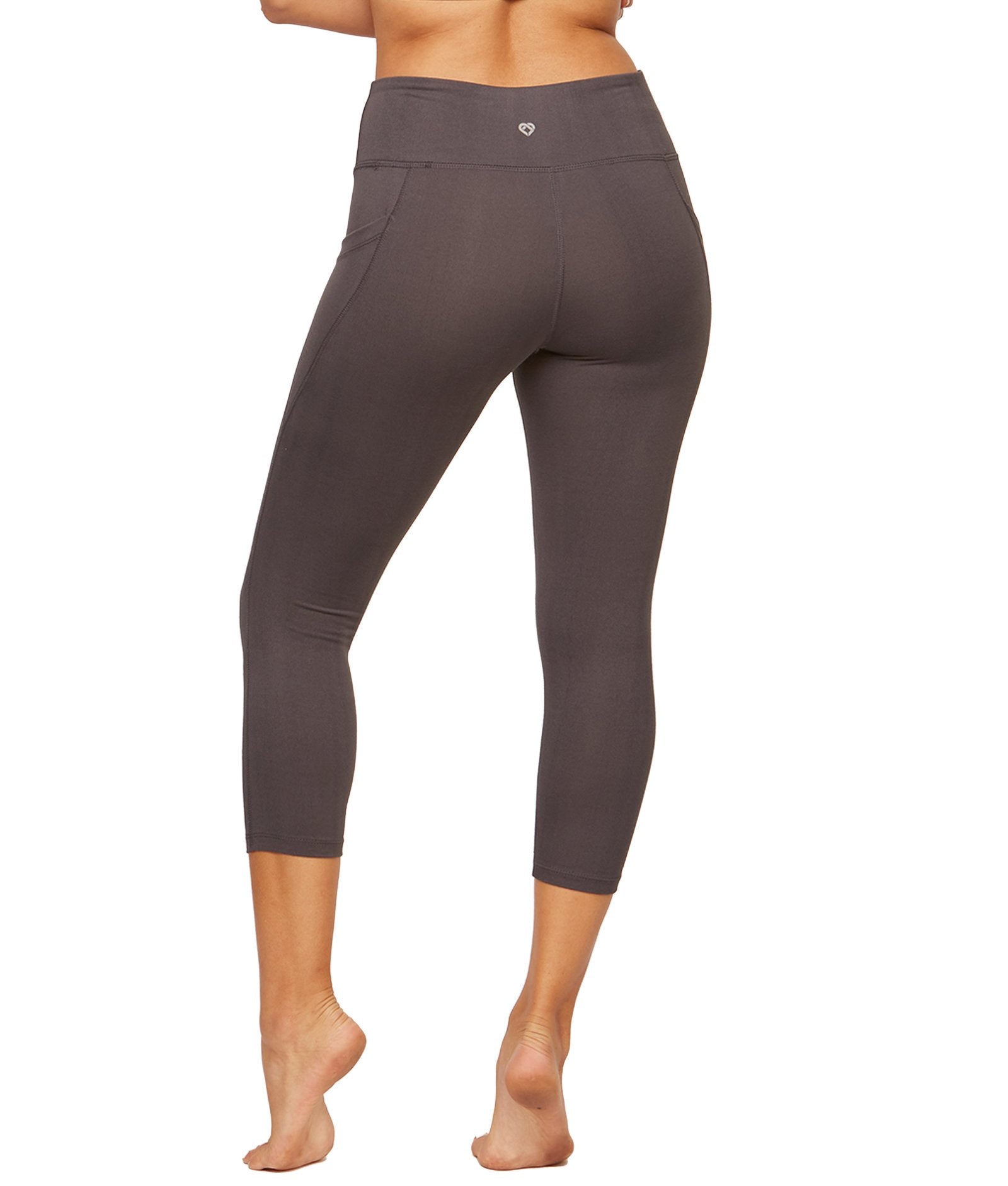 Women's Charcoal Nadia Capri Leggings