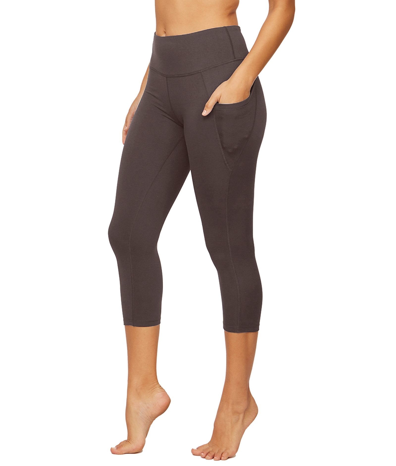 Women's Charcoal Nadia Capri Leggings