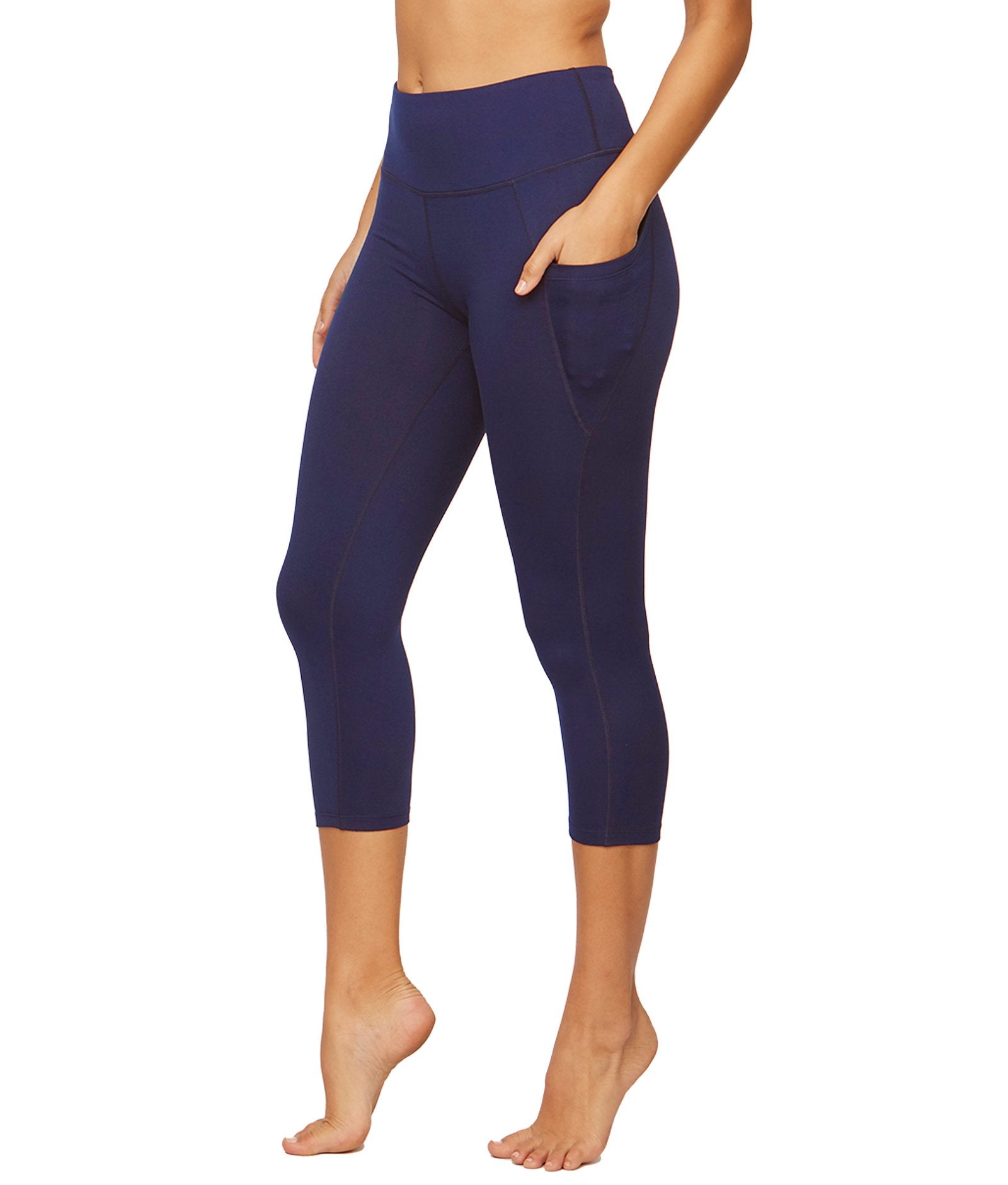 Women's Navy Nadia Capri Leggings