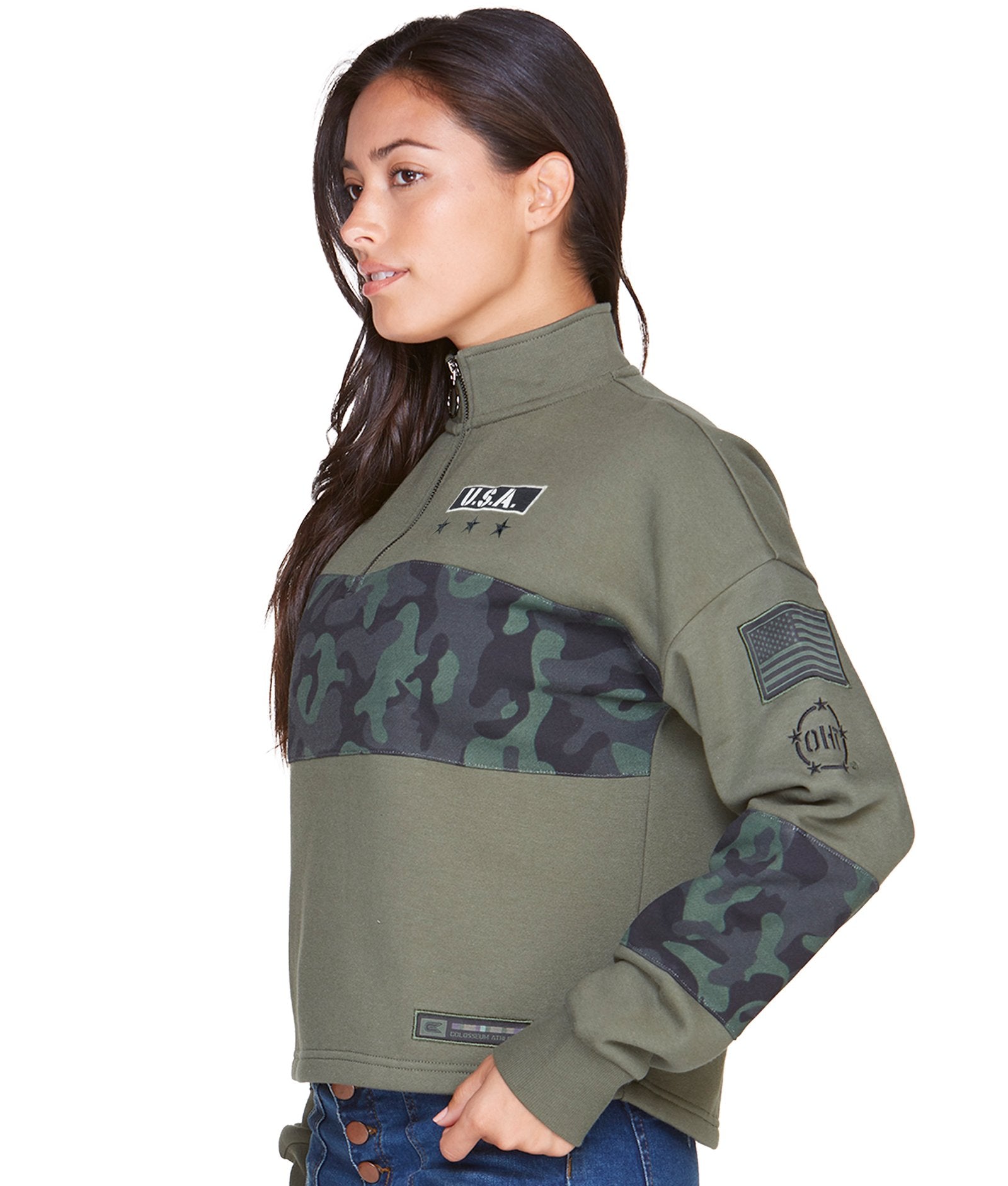 Women's Operation Hat Trick Double Time Quarter Zip Fleece Pullover