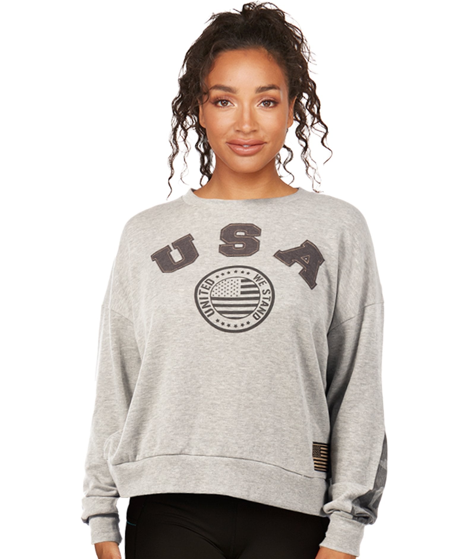 Women's Operation Hat Trick Flag Rank Dolman Crew