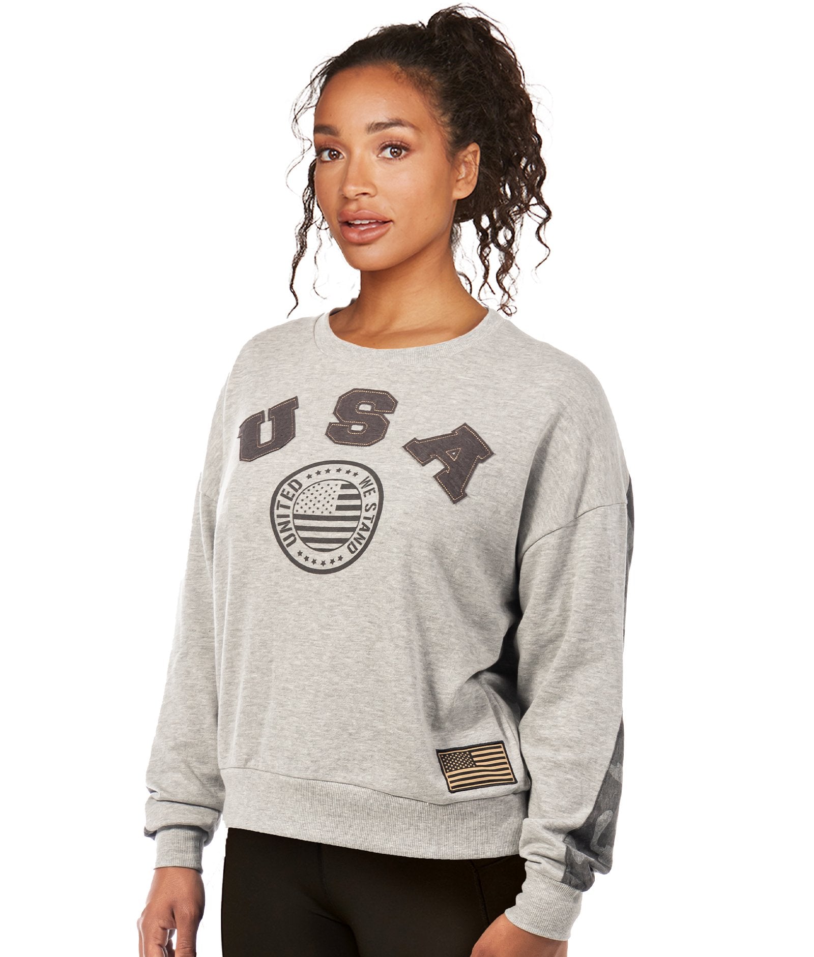 Women's Operation Hat Trick Flag Rank Dolman Crew