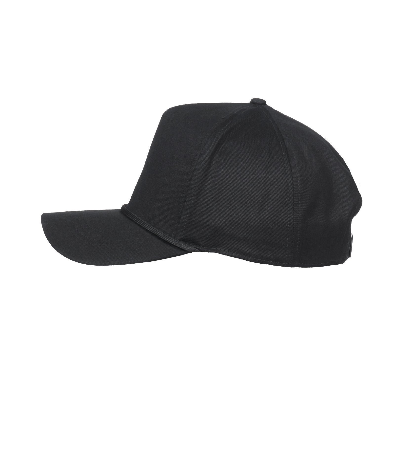 Podium Structured Black Visor Rope Hat