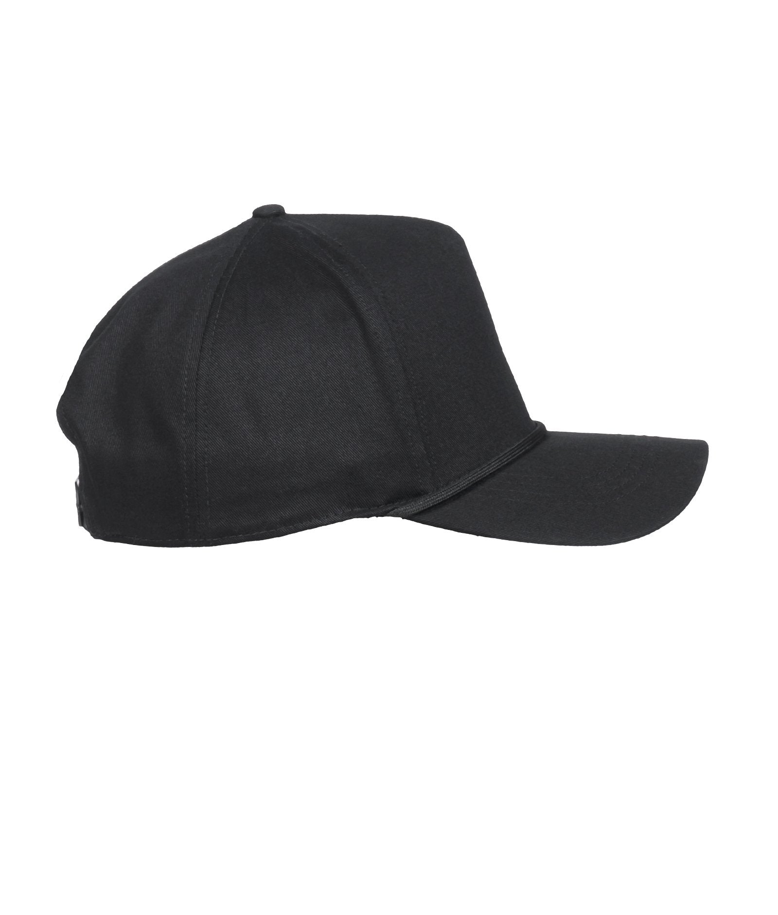 Podium Structured Black Visor Rope Hat