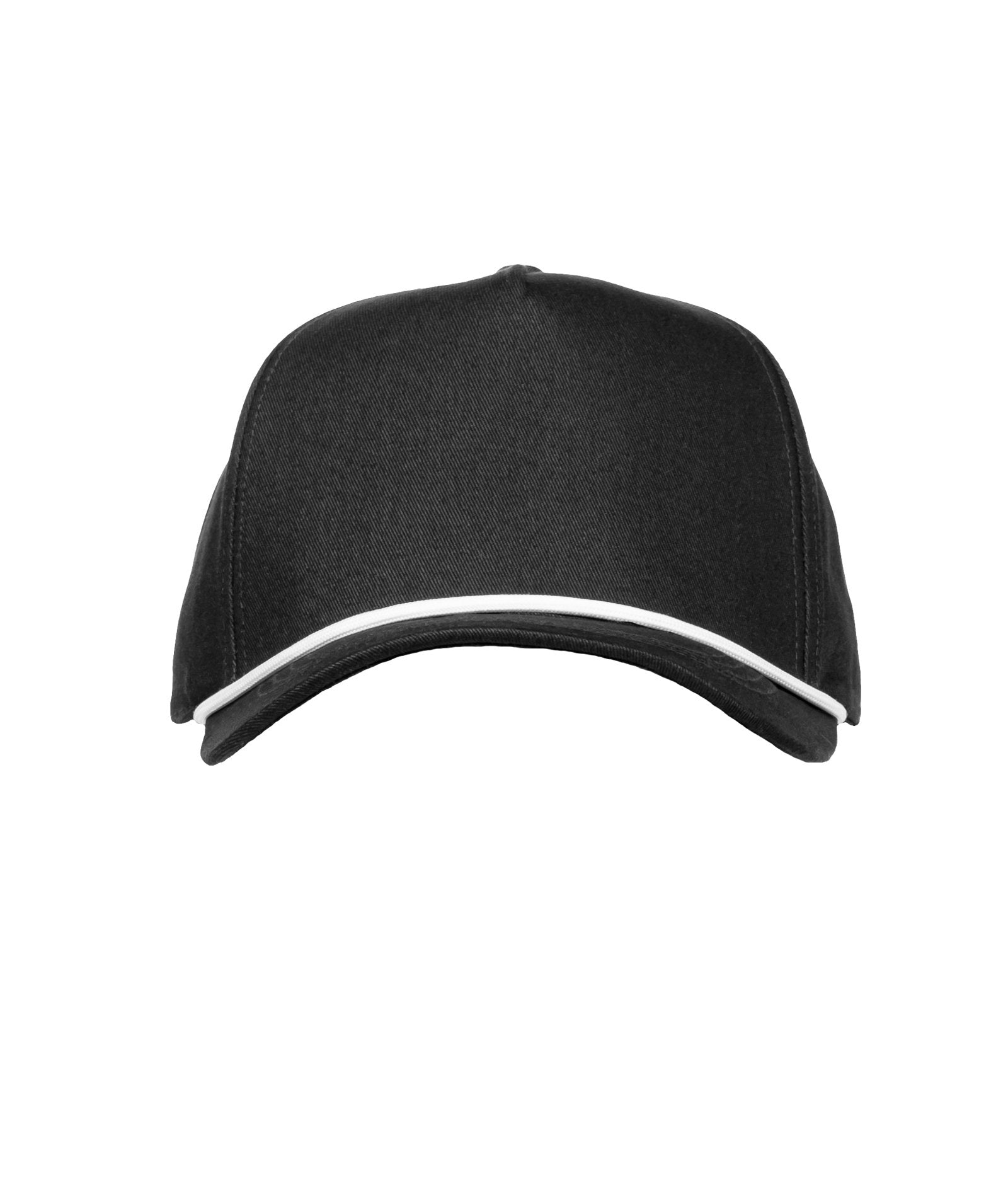Podium Structured Black Visor Rope Hat