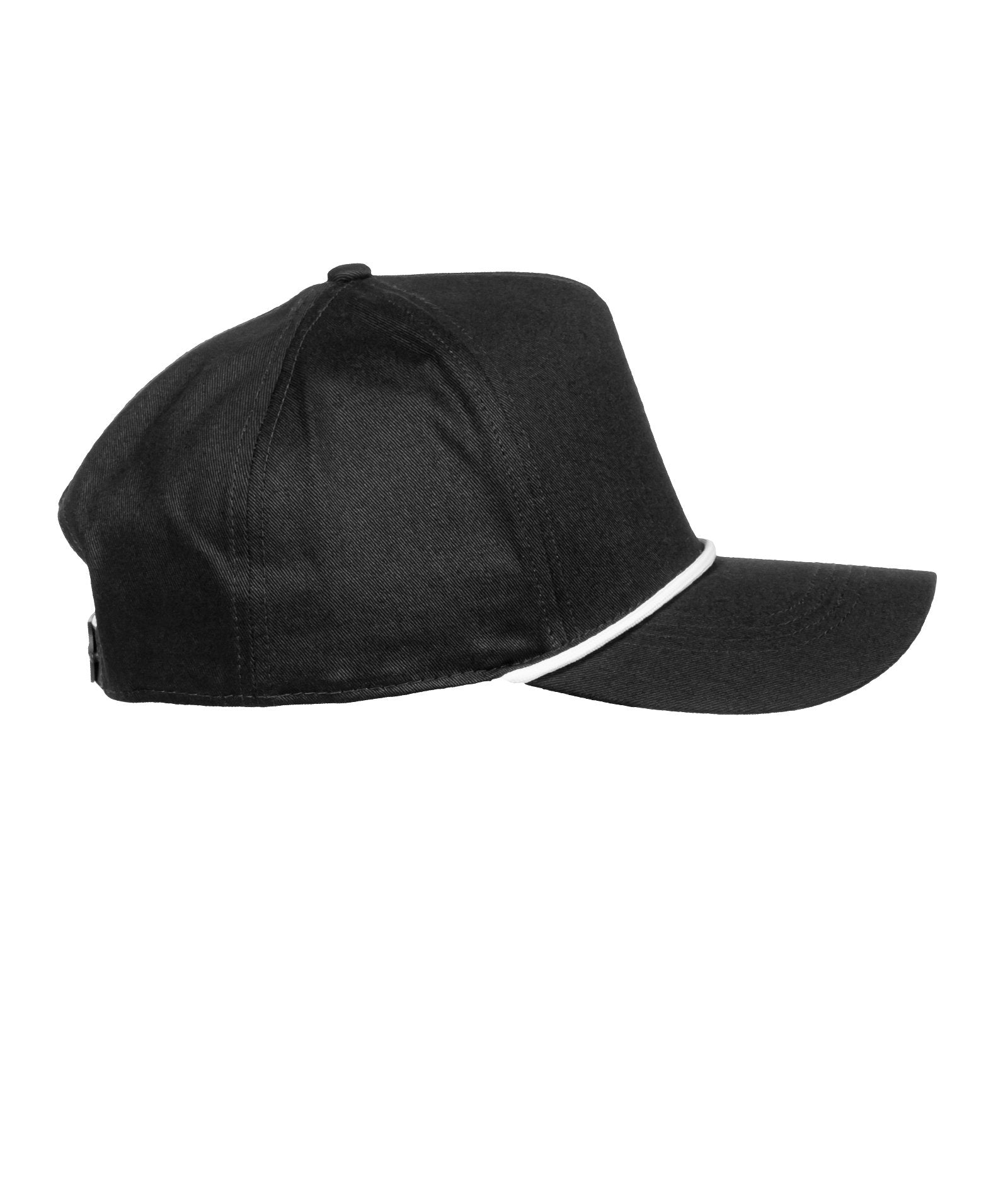 Podium Structured Black Visor Rope Hat