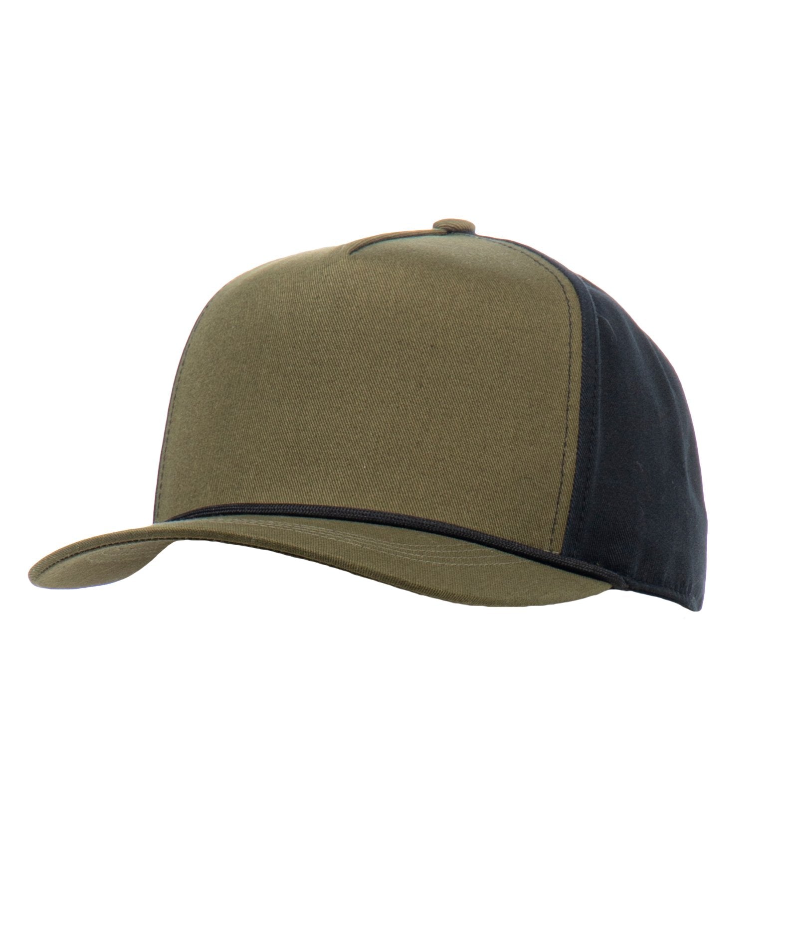 Podium Structured Dark Olive Visor Rope Hat
