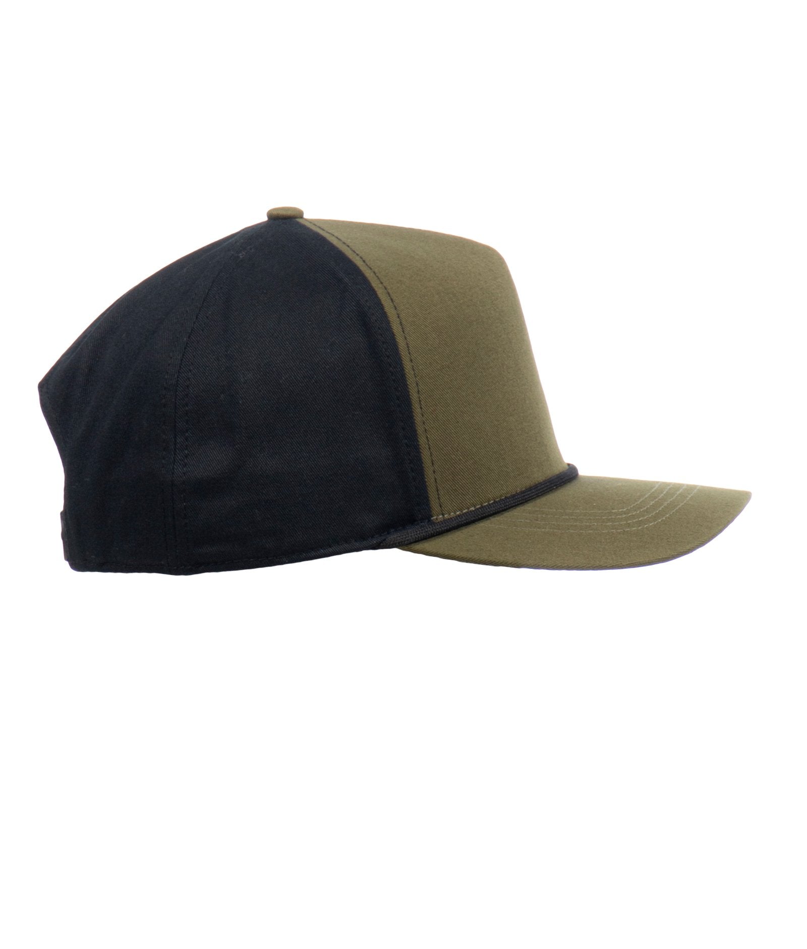 Podium Structured Dark Olive Visor Rope Hat