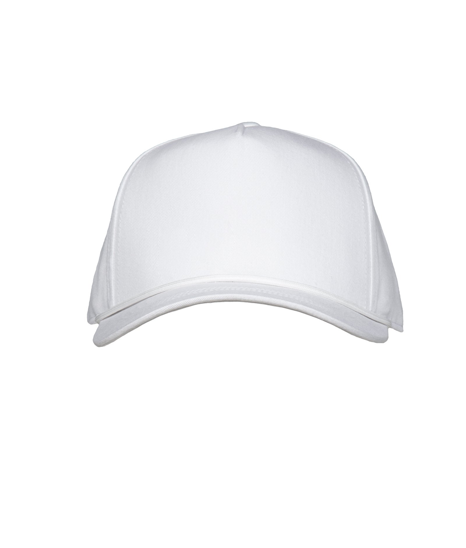 Podium Structured White Visor Rope Hat