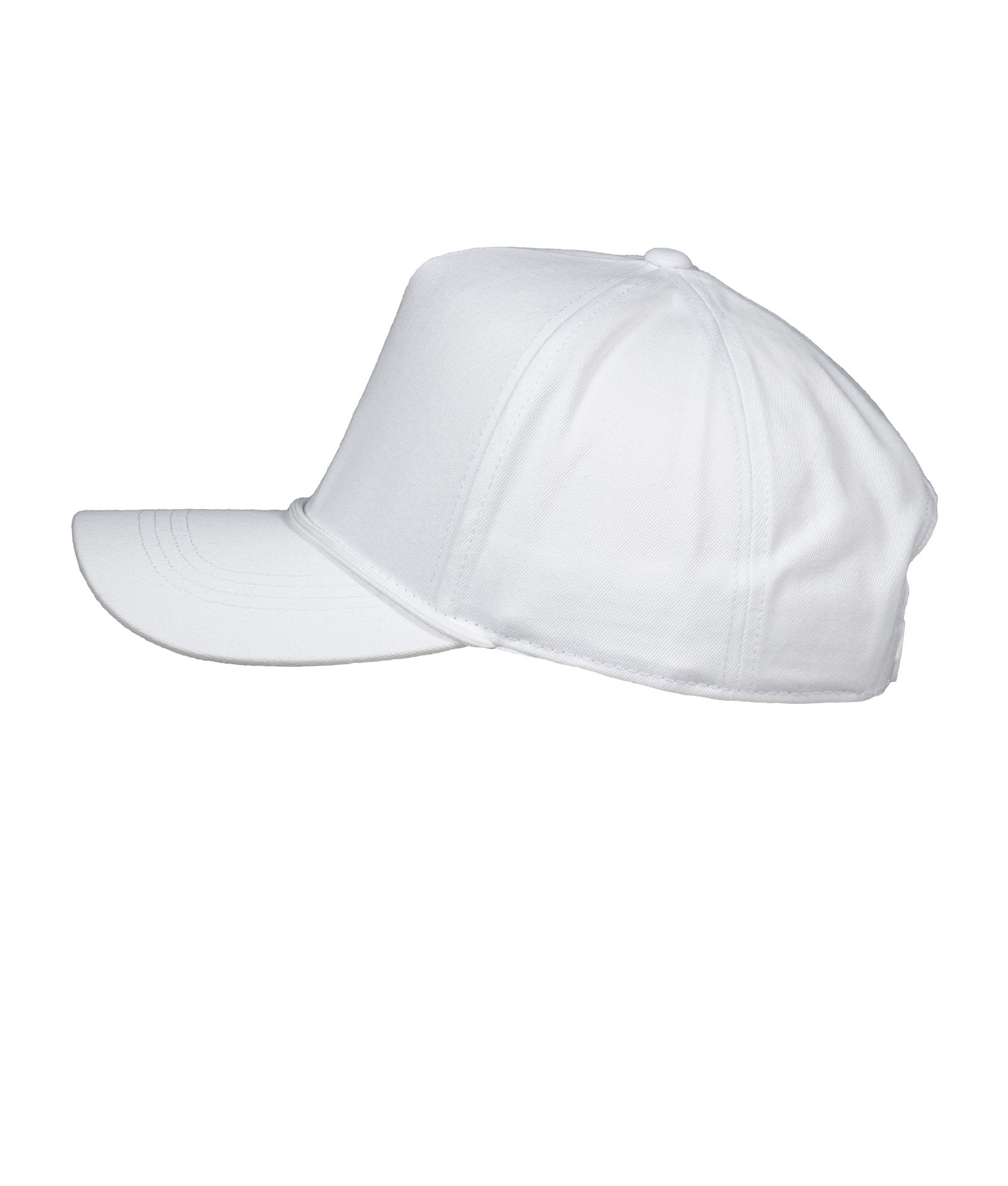 Podium Structured White Visor Rope Hat