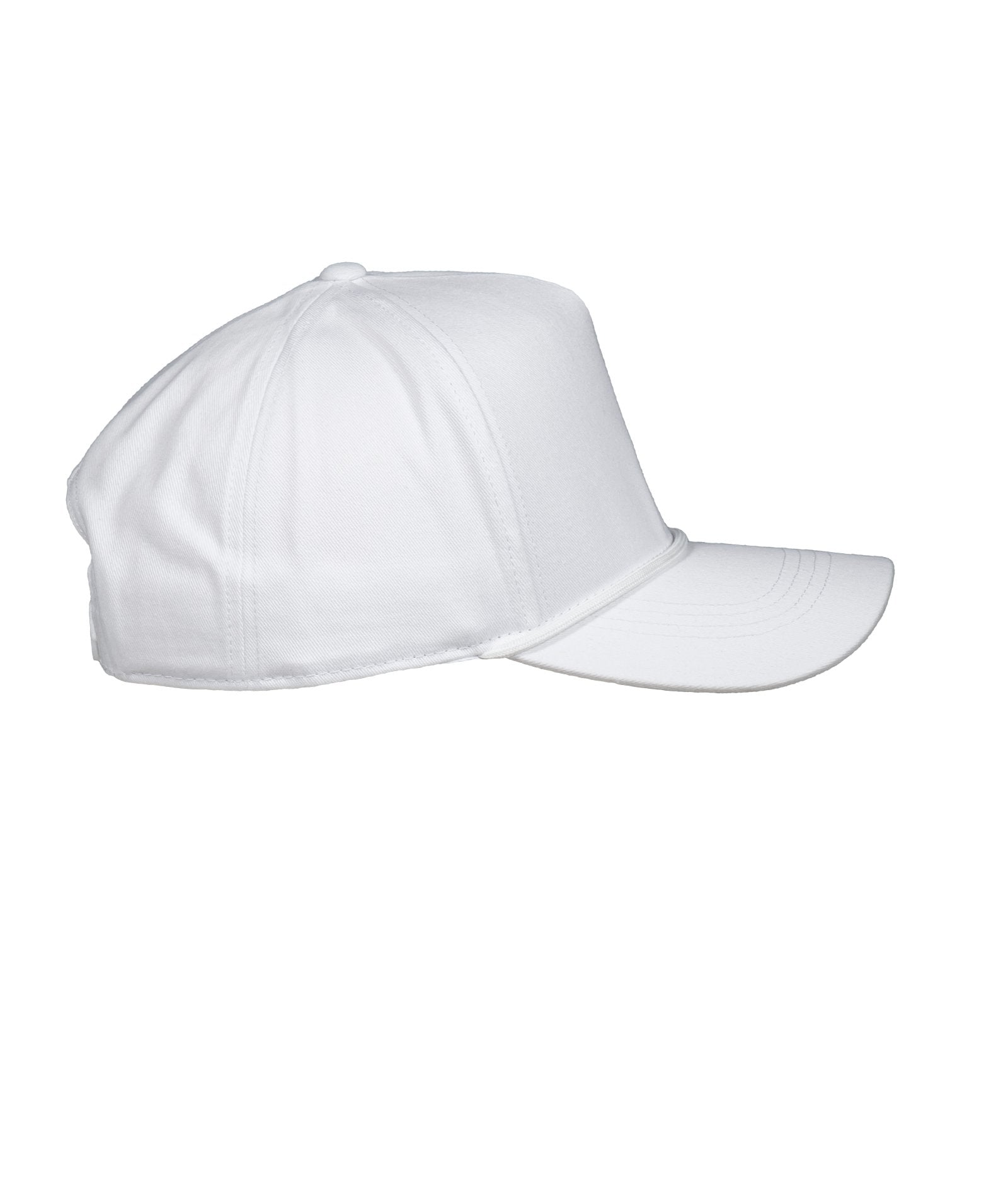 Podium Structured White Visor Rope Hat