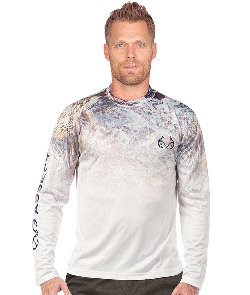 Men's Realtree Aspect Original Parachute Performance Fishing Long Sleeve Tee
