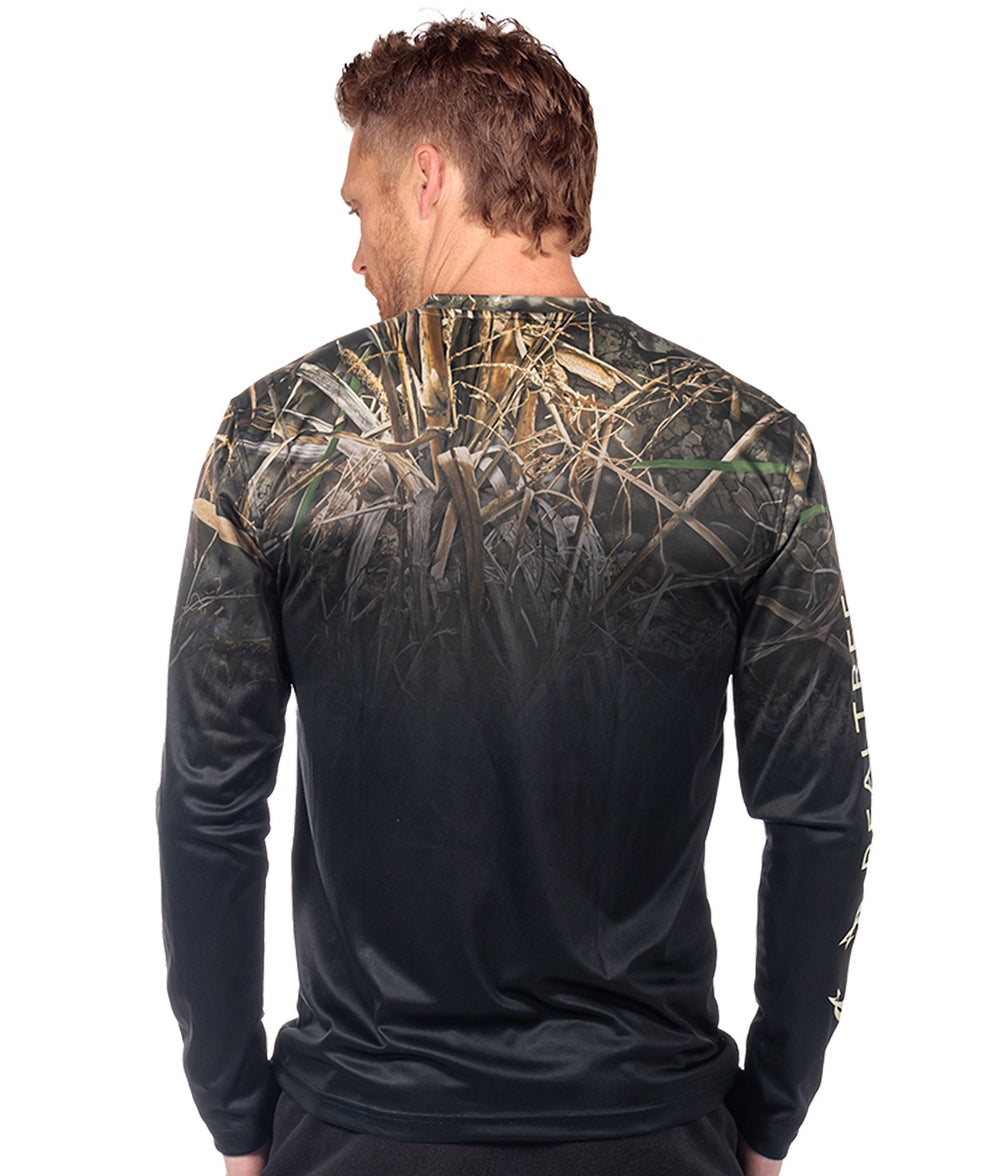Men's Realtree Max-7 Parachute Performance Fishing Long Sleeve Tee