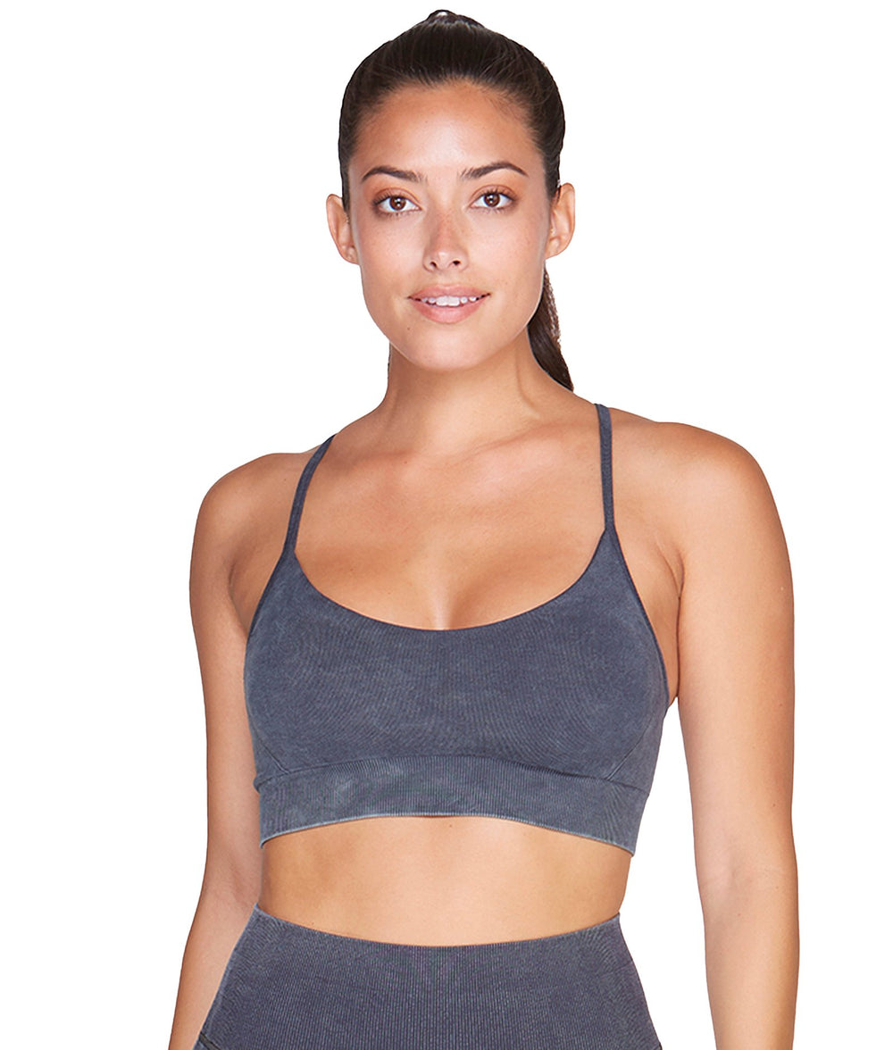 Women's Black Rowan Seamless Strappy Bra