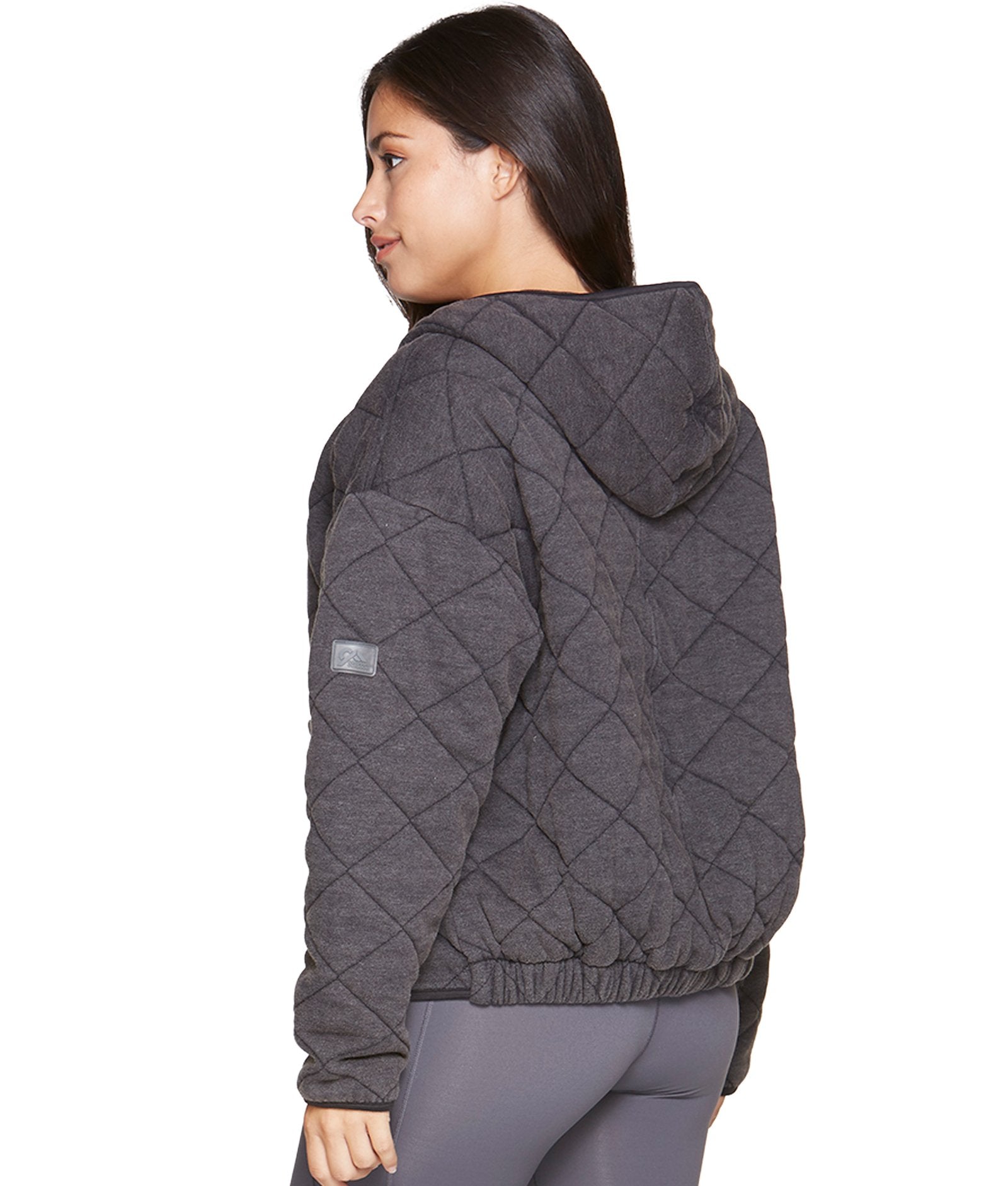 Women's Black Selene Washed Quilted Jacket