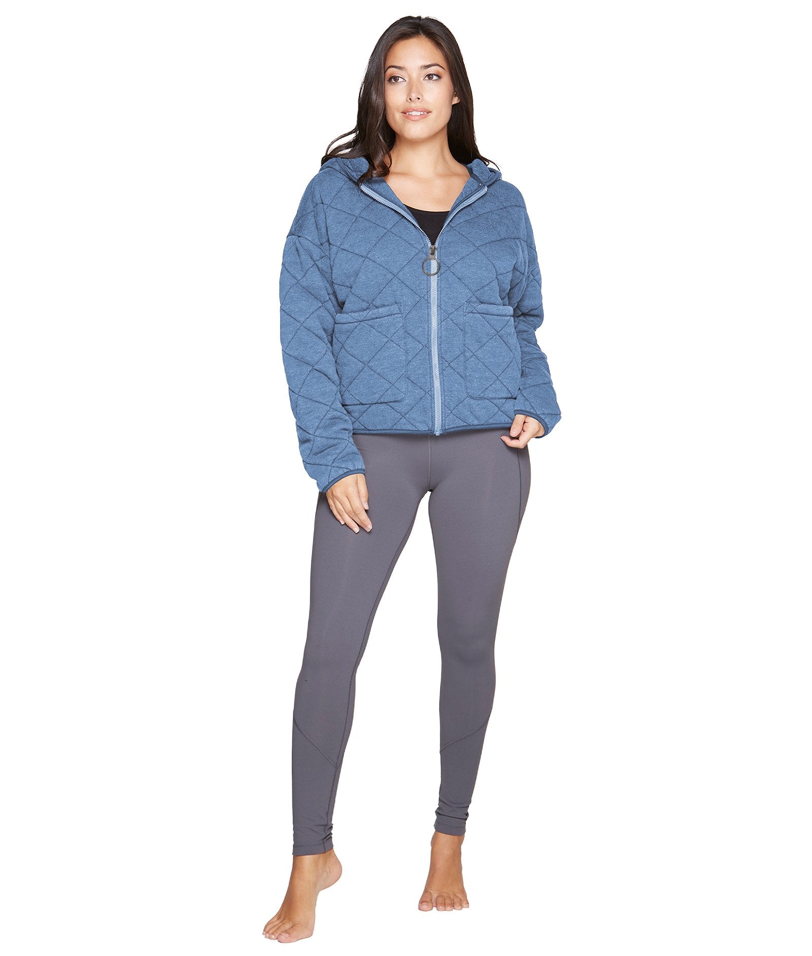 Women's Post Blue Selene Washed Quilted Jacket