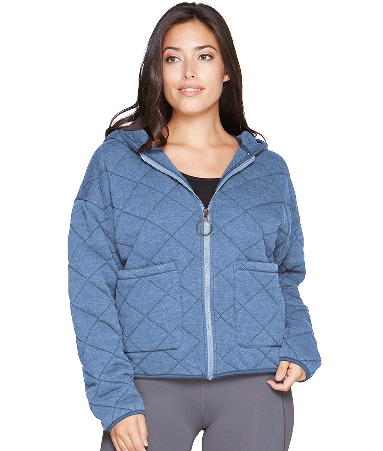 Women's Post Blue Selene Washed Quilted Jacket