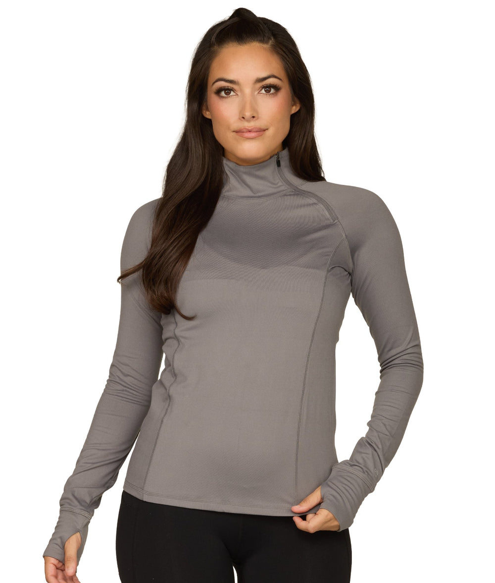 Women's Smoked Pearl Shayla Asymmetric Quarter Zip