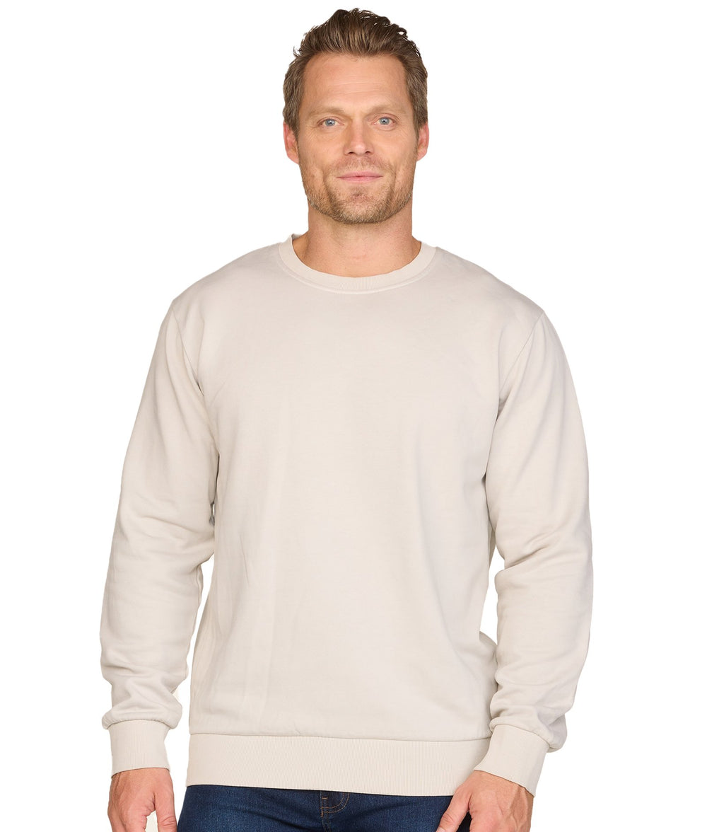 Men's Ash Grey Summit Crewneck Fleece