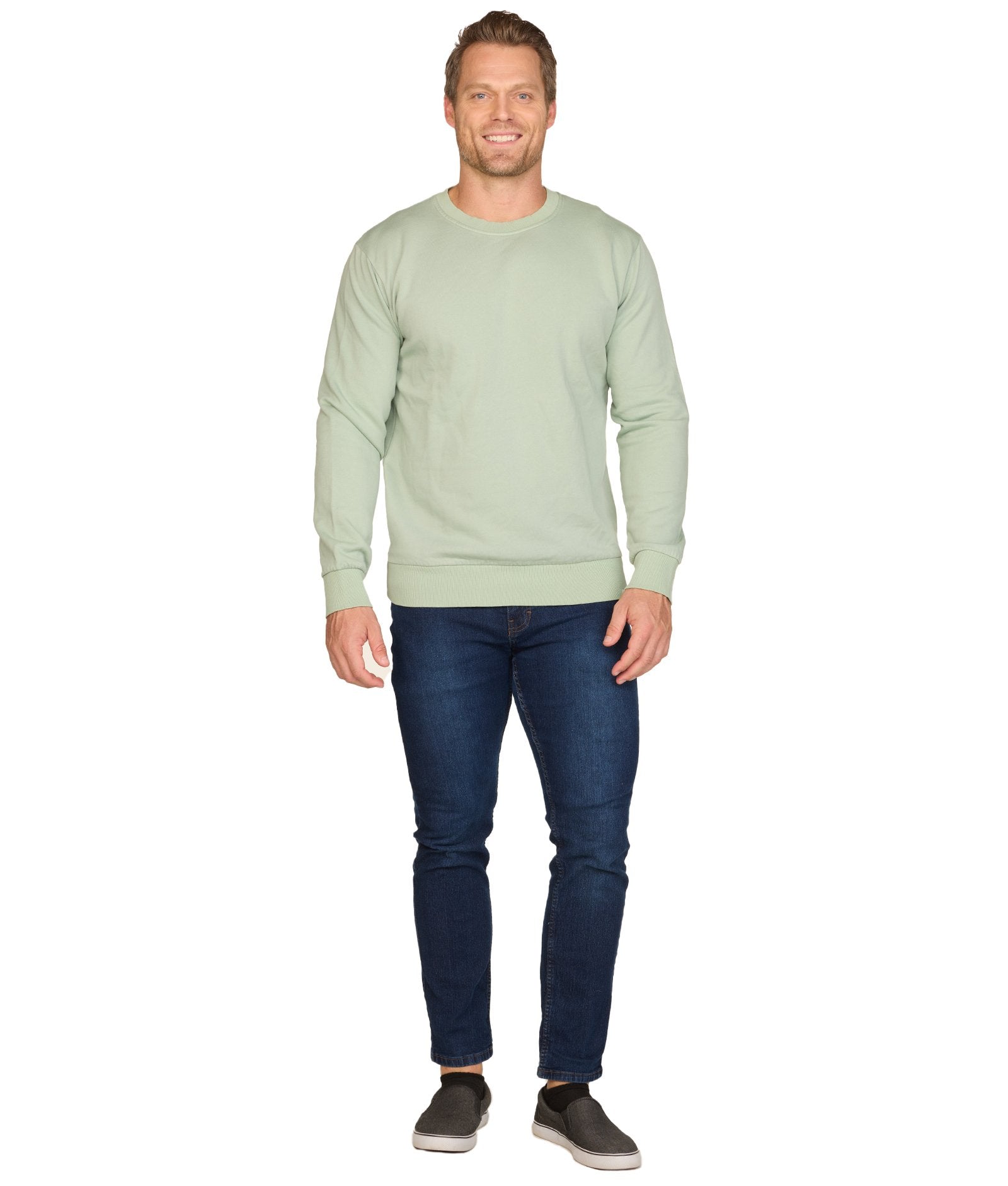 Men's Iceberg Green Summit Crewneck Fleece