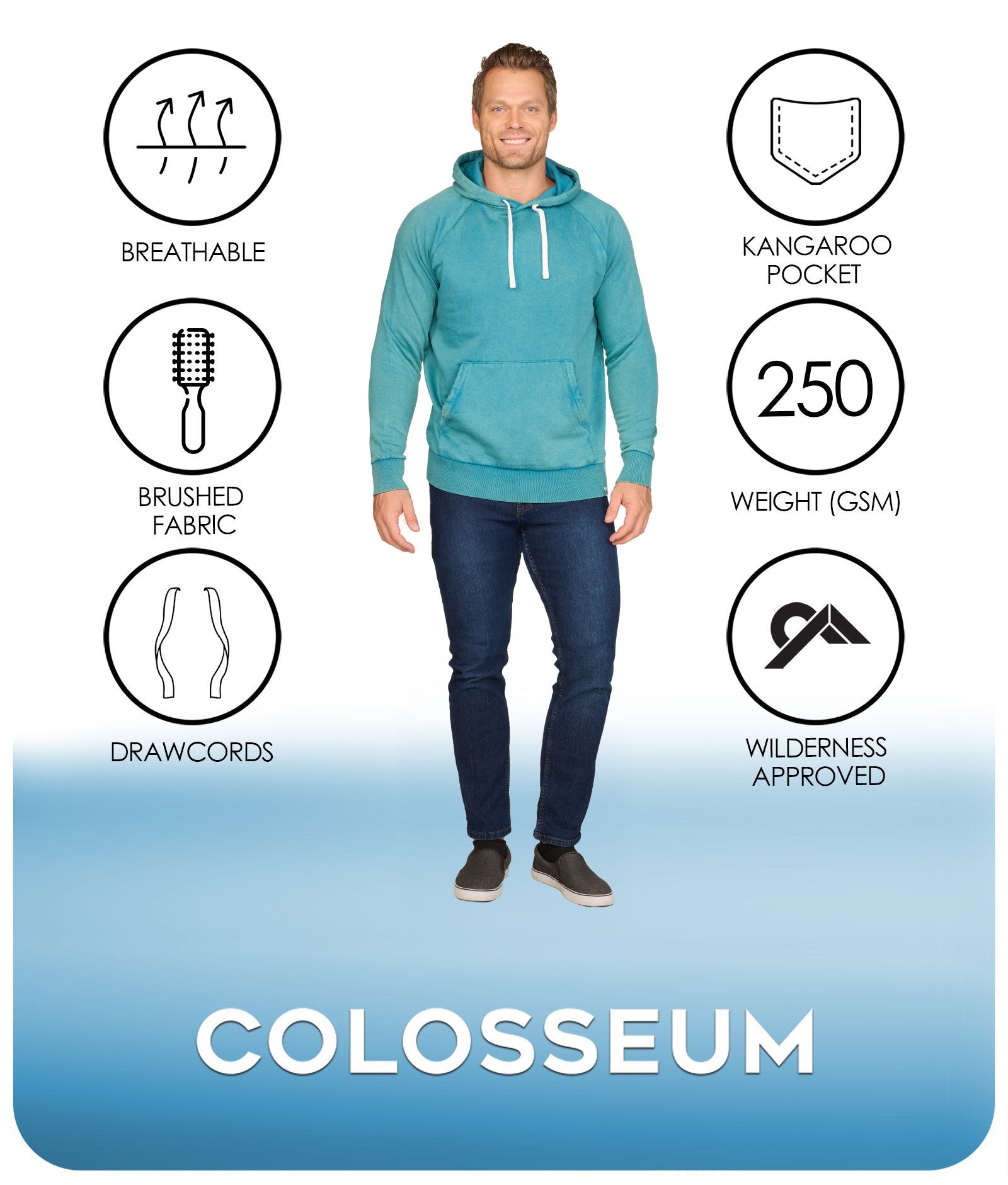 Men's Mirage Summit Pullover Fleece Hoodie Features