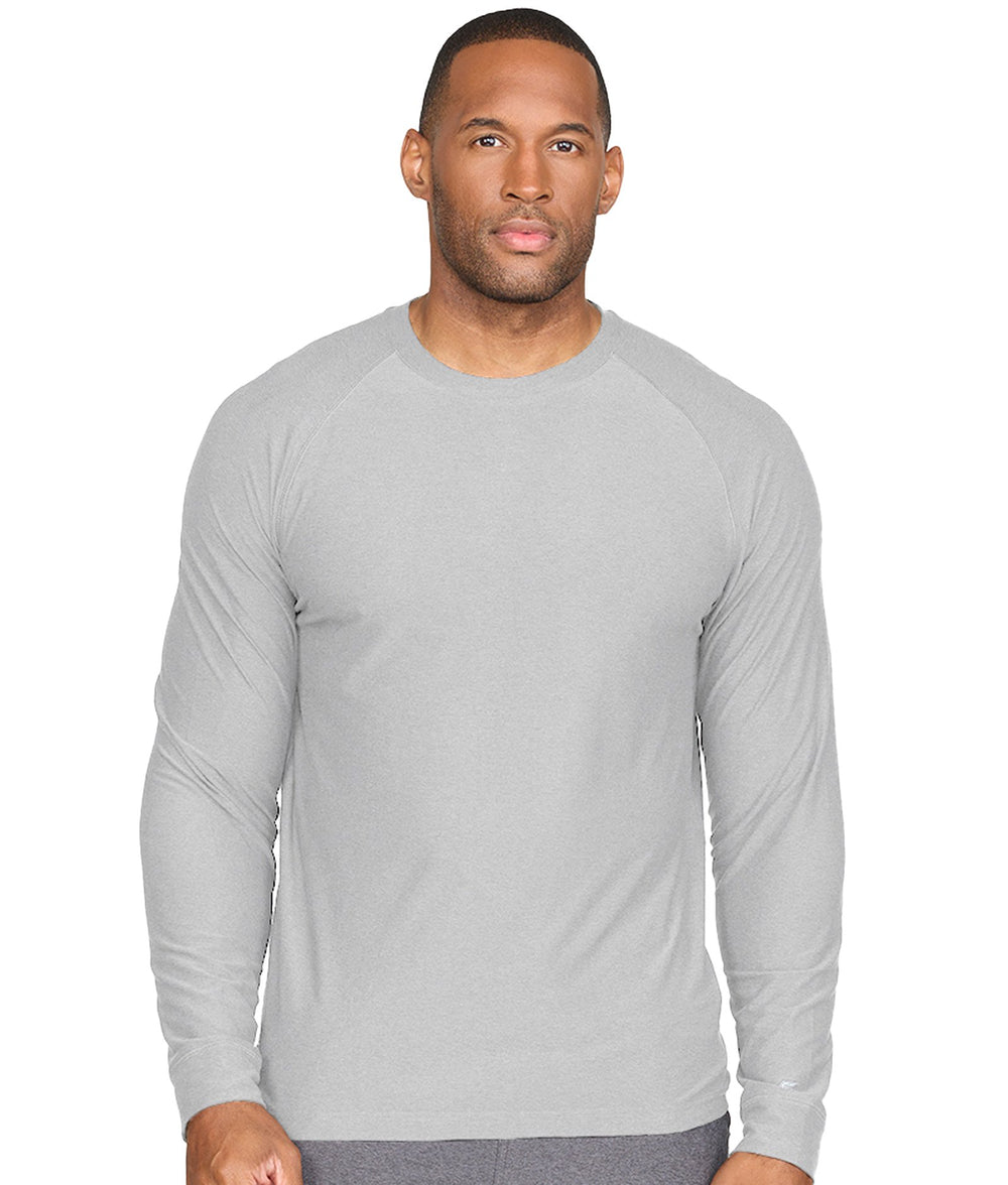 Men's Ash Grey Tucker Long Sleeve Raglan Tee