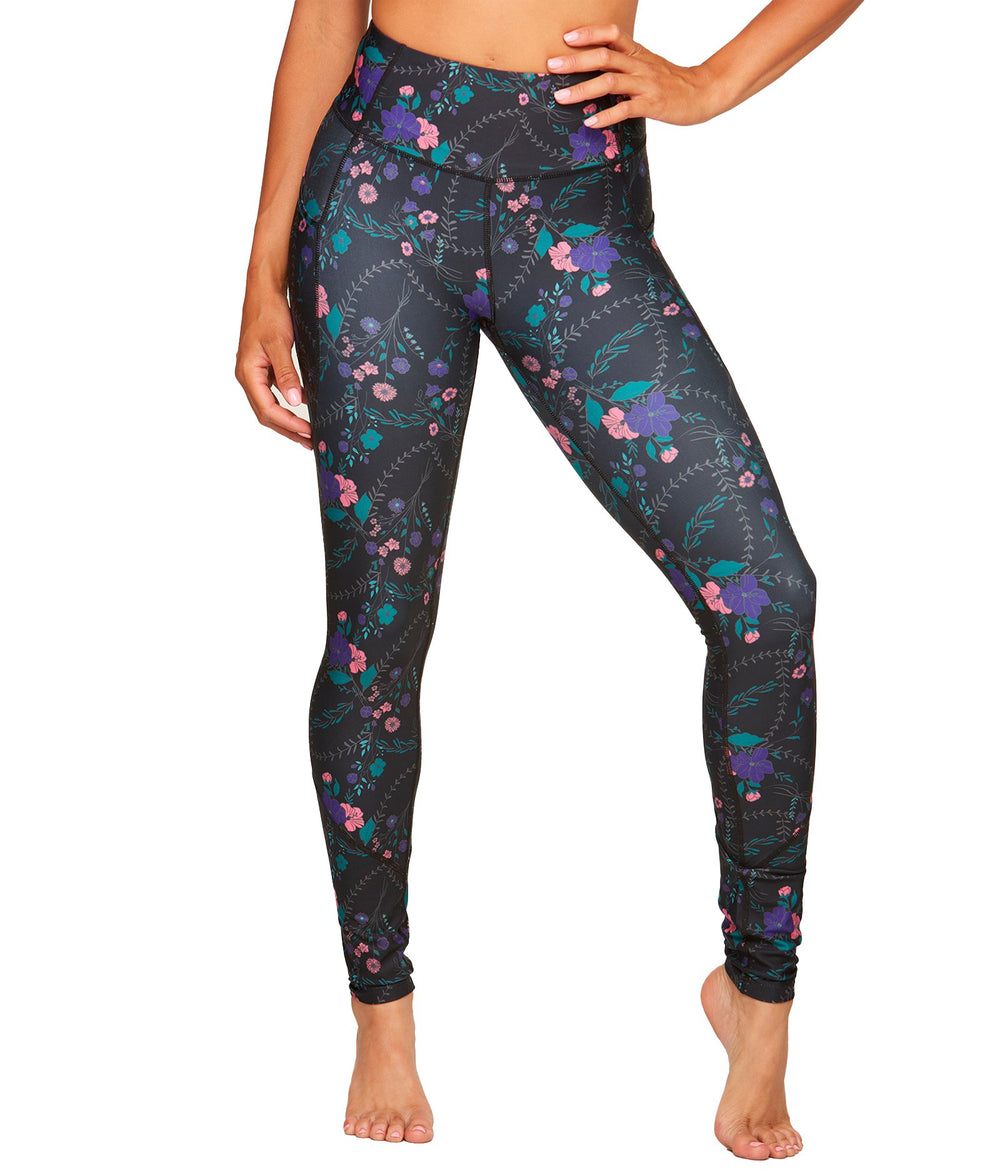 Women's Flowers and Vines Ablaze Recycled Legging