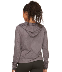 Women's Heather Charcoal Aflame Recycled Quarter Zip Hoodie
