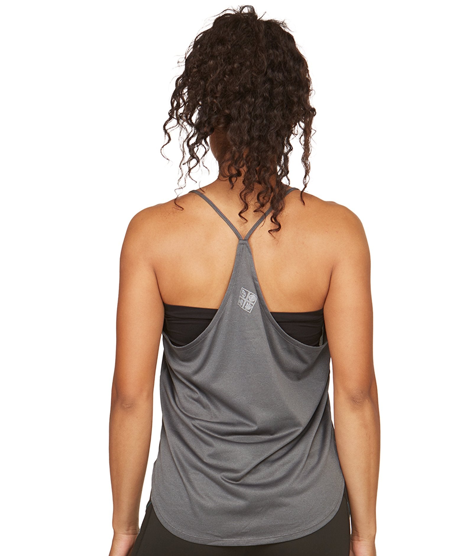Women's Black Afloat Recycled Strappy Tank