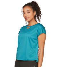 Women's Bright Teal Afloat Recycled Tee