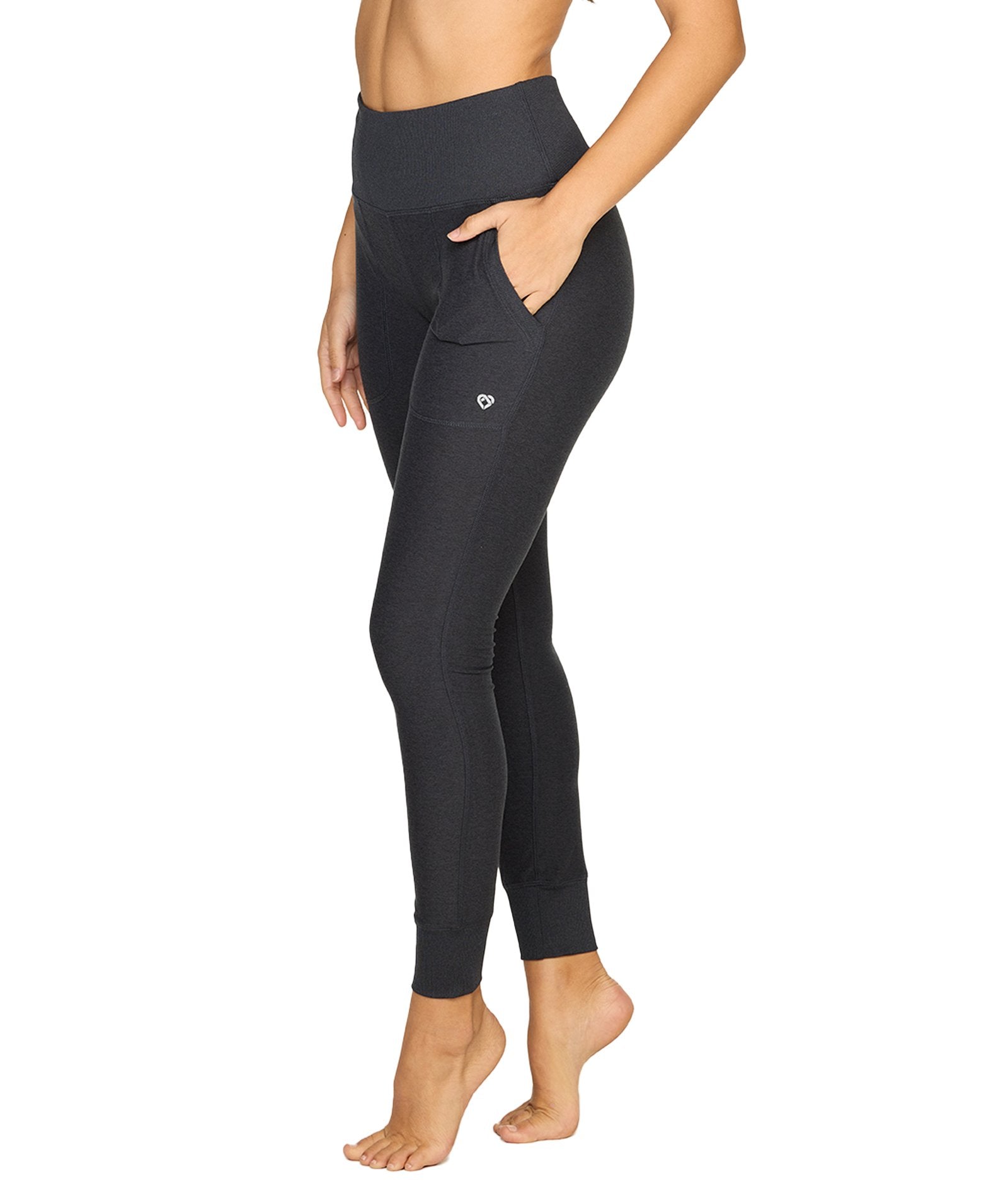 Colosseum Active Women's Talulla Jogger Legging with Pockets (Black, Small)  at  Women's Clothing store