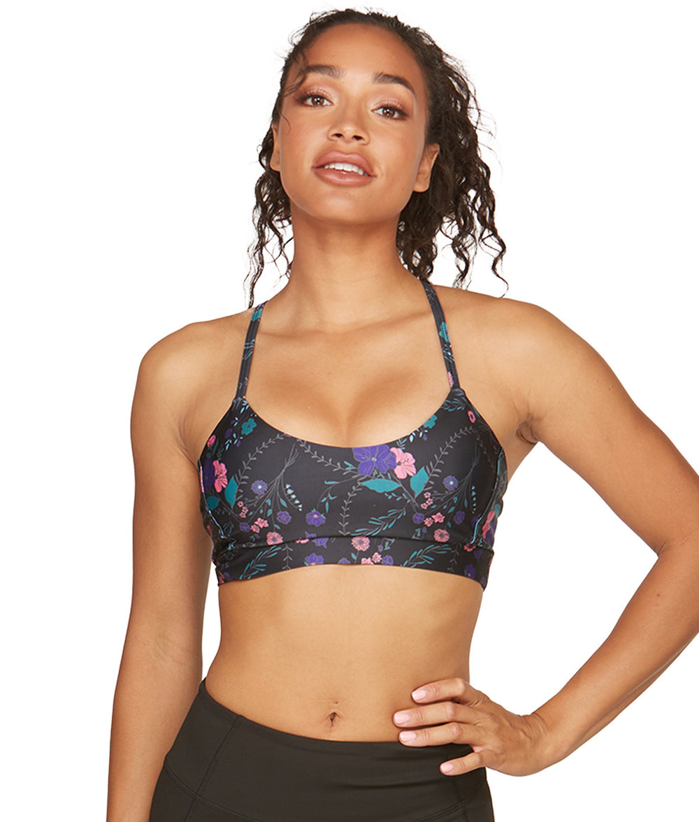 Women's Flowers and Vines Aloft Recycled Bralette