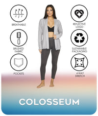 Women's Ash Grey Amari Cardigan Features