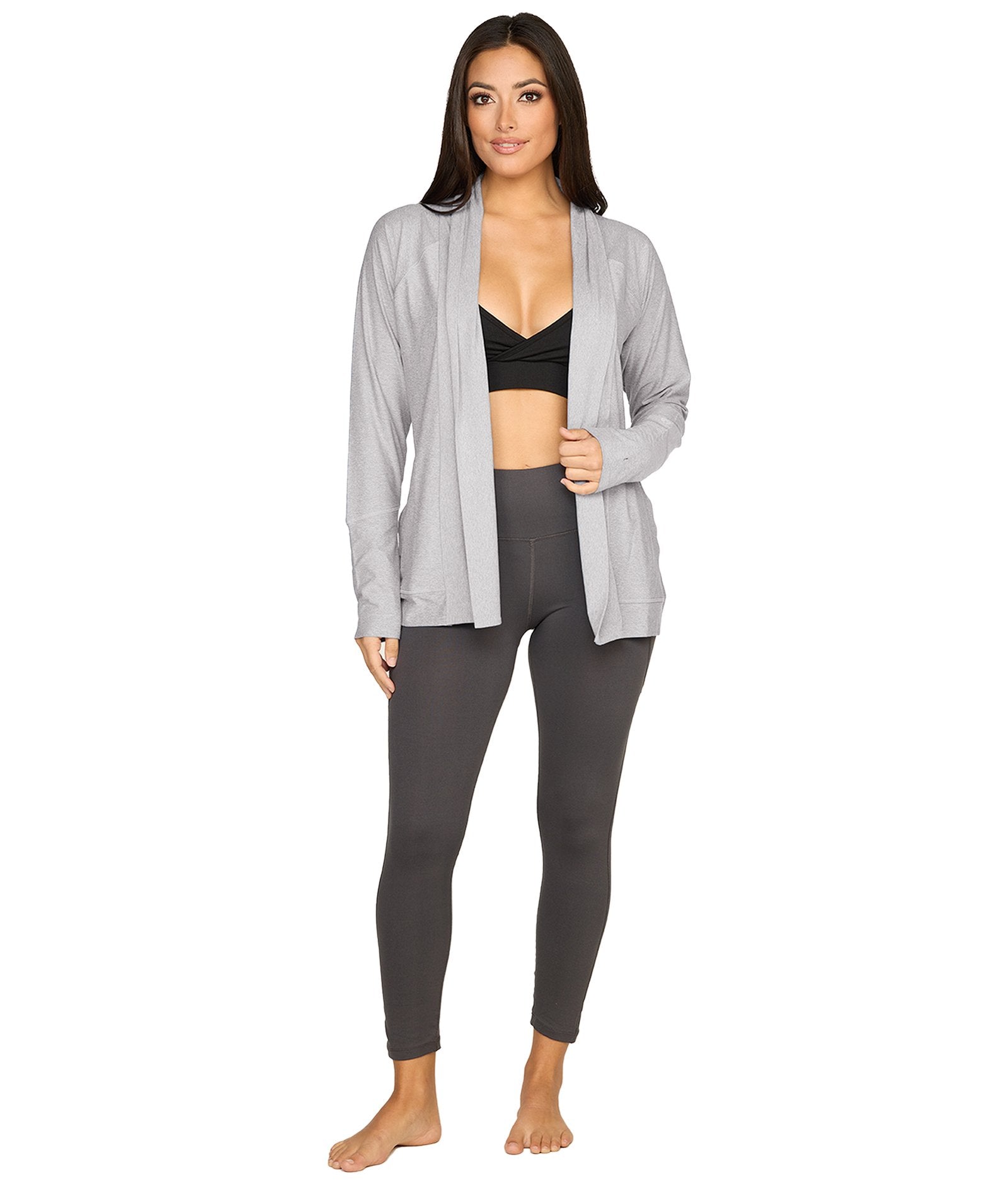 Women's Ash Grey Amari Cardigan