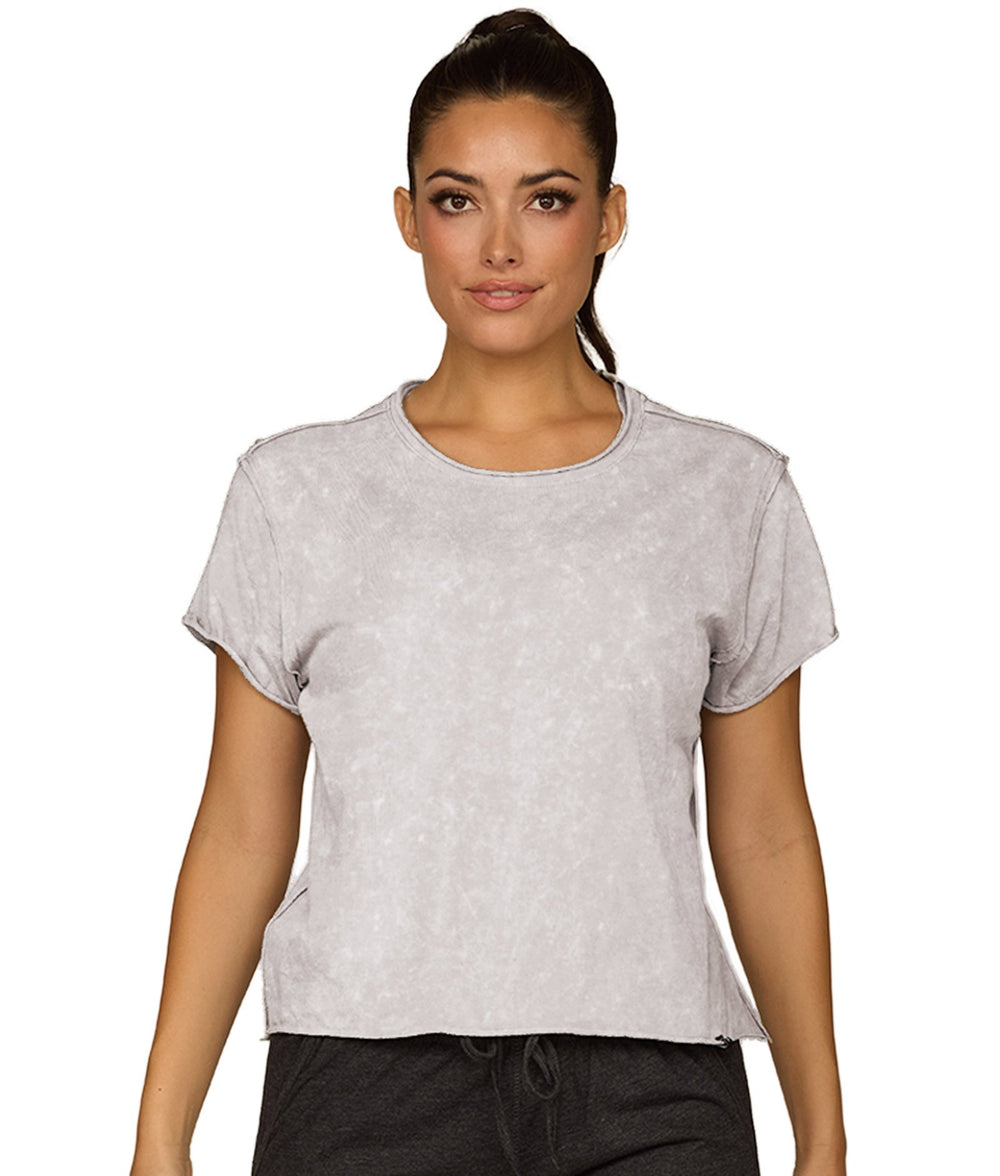 Women's Ash Grey Anya Snow Wash Short Sleeve Tee