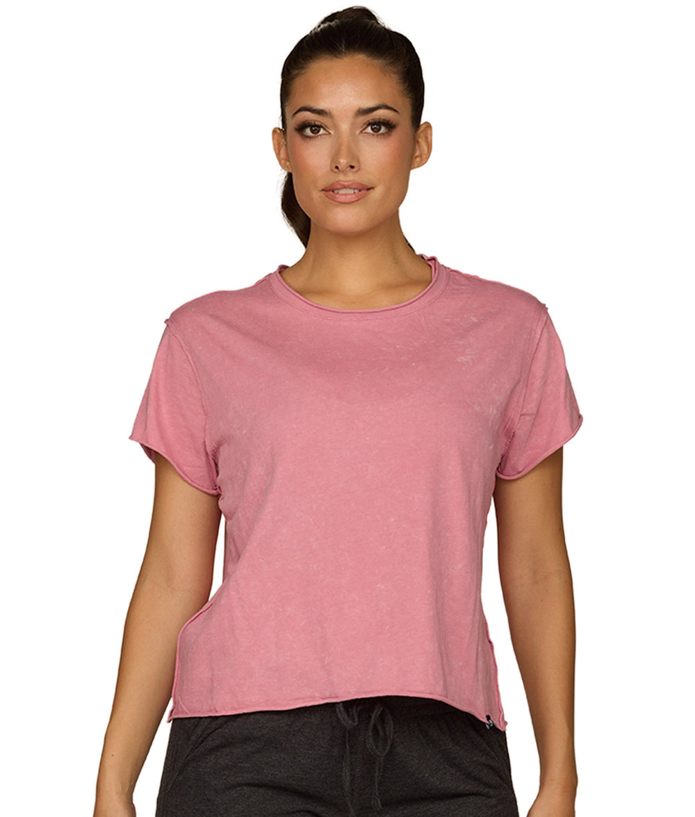 Women's Blush Anya Snow Wash Short Sleeve Tee