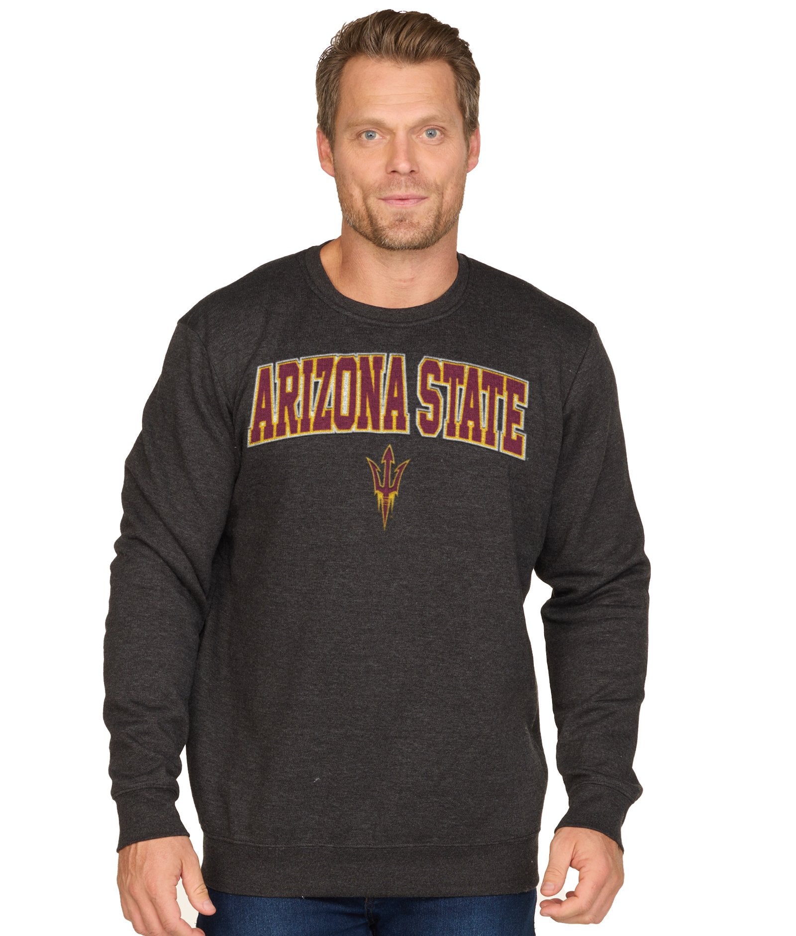 Men's Black Arizona State Sun Devils Campus Crewneck