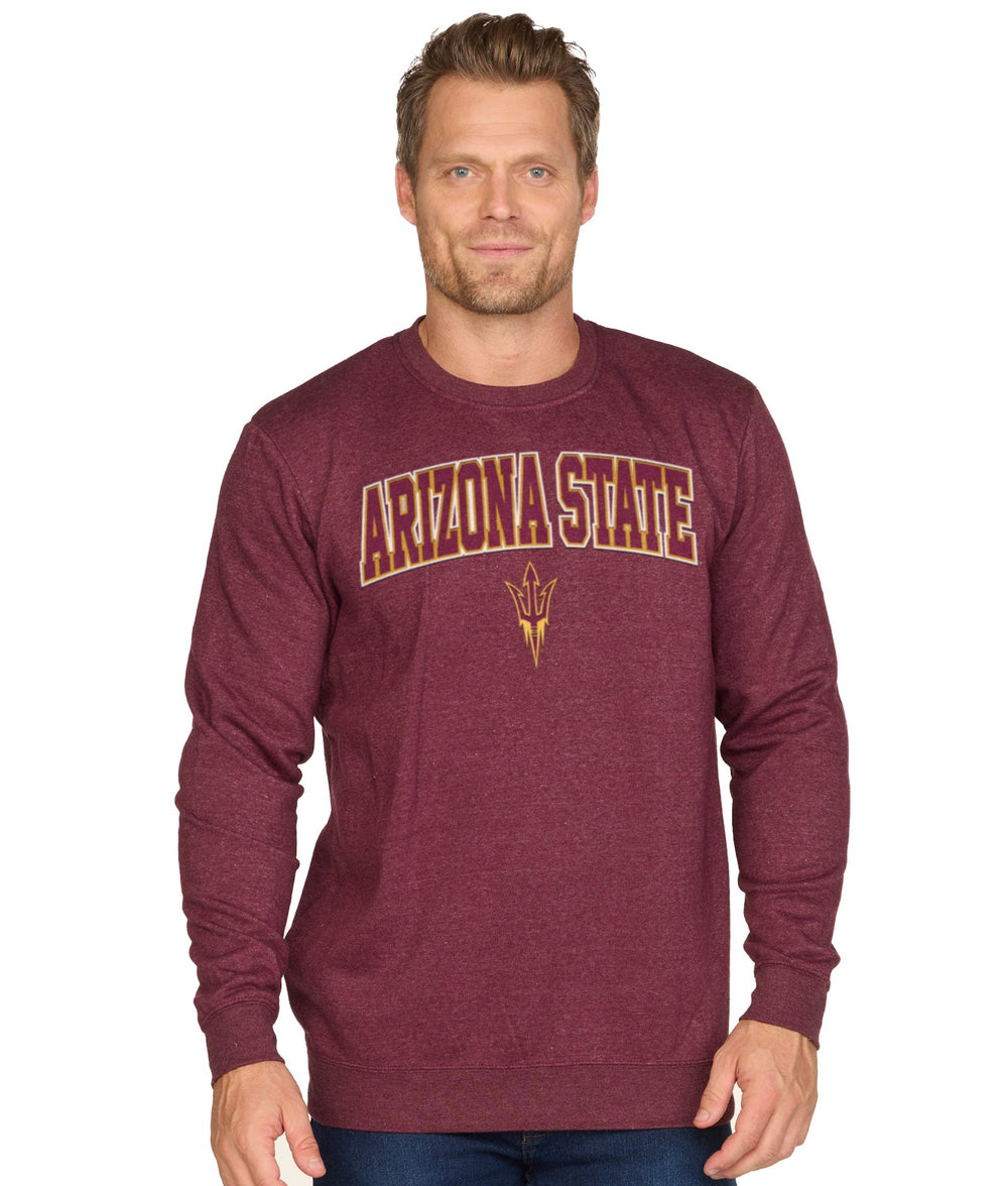 Men's Maroon Arizona State Sun Devils Campus Crewneck