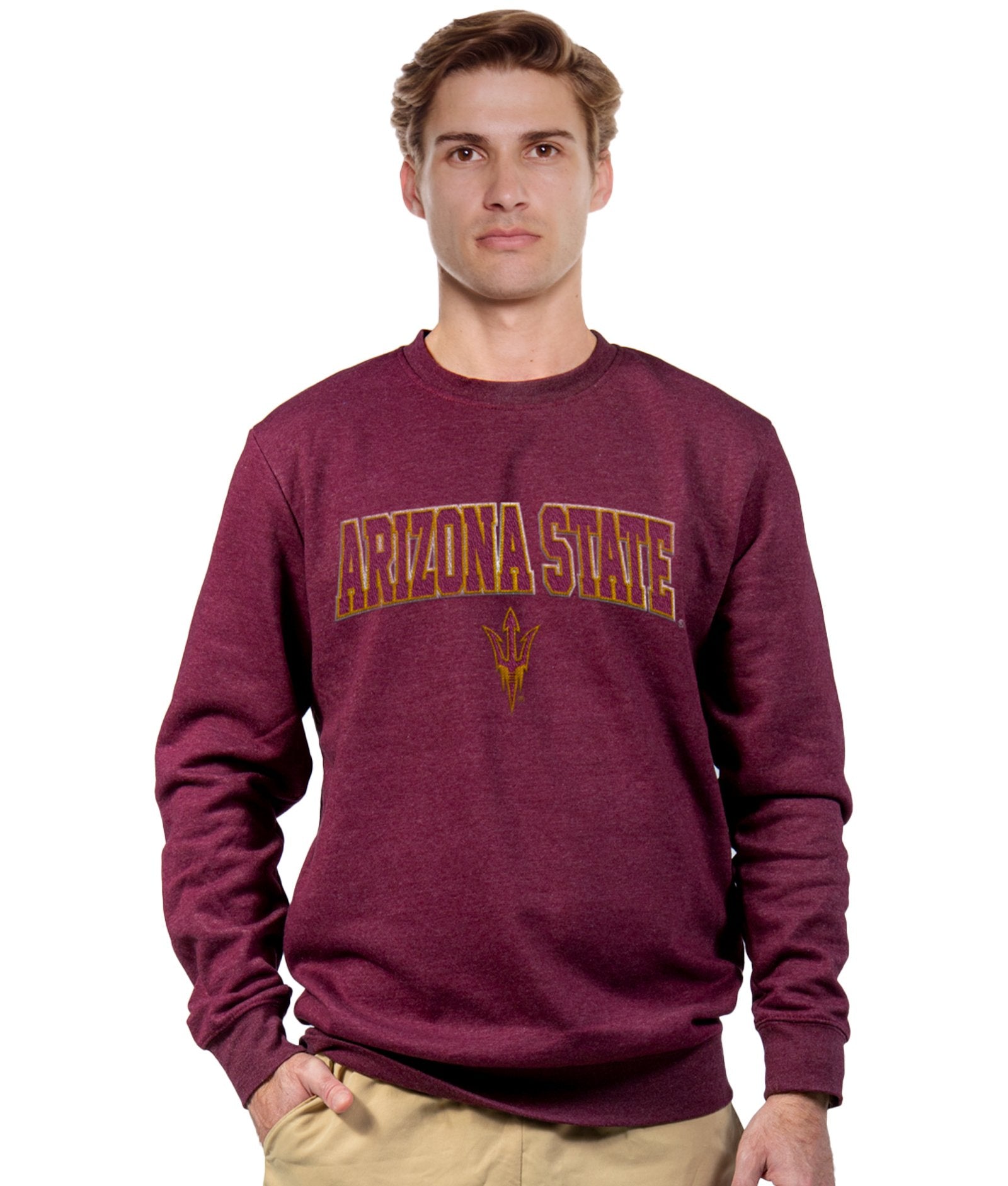 Men's Maroon Arizona State Sun Devils Campus Crewneck